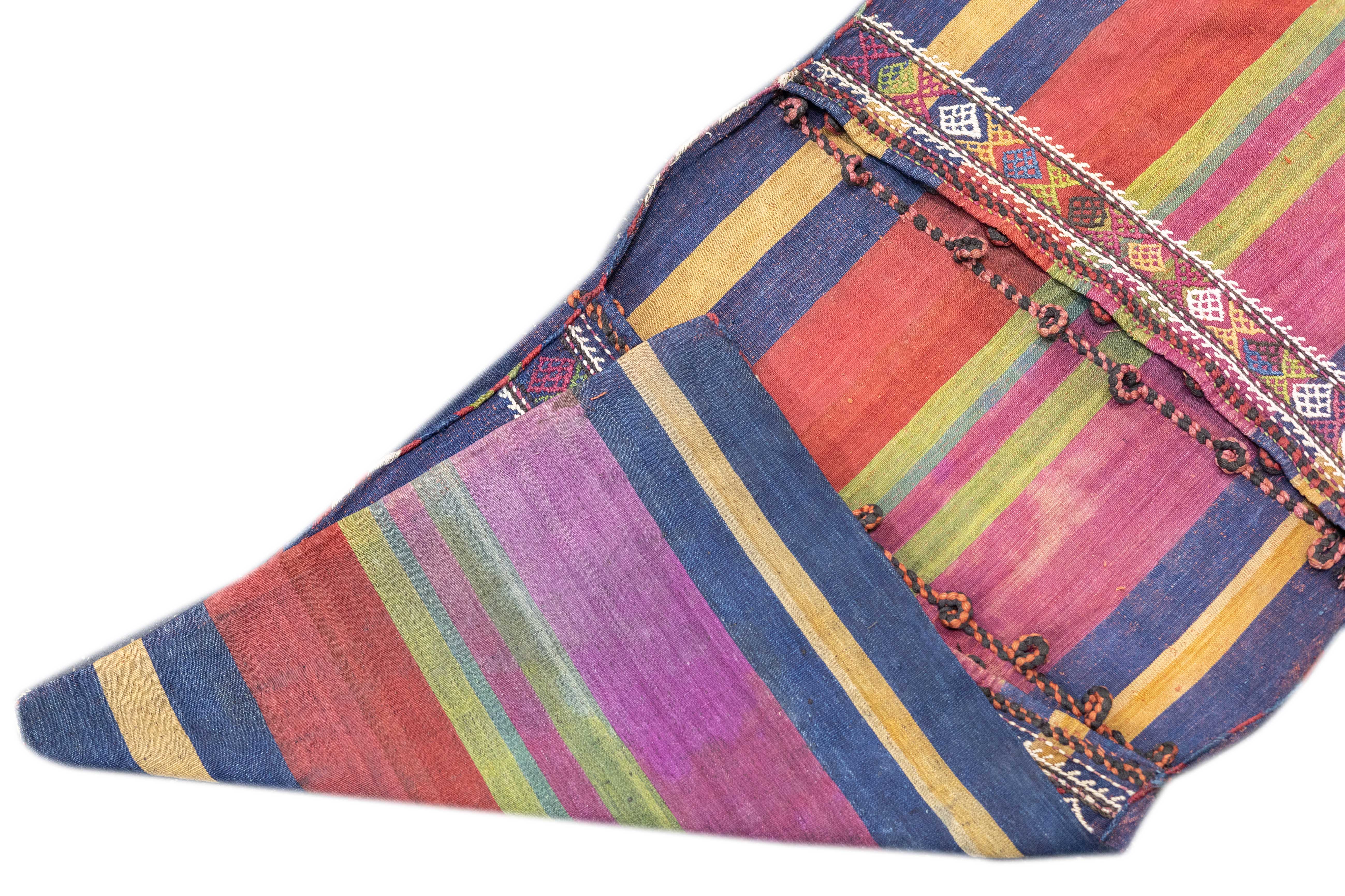 Antique Silk Shahsaband Textile Bag 1'7'' x 3'6''