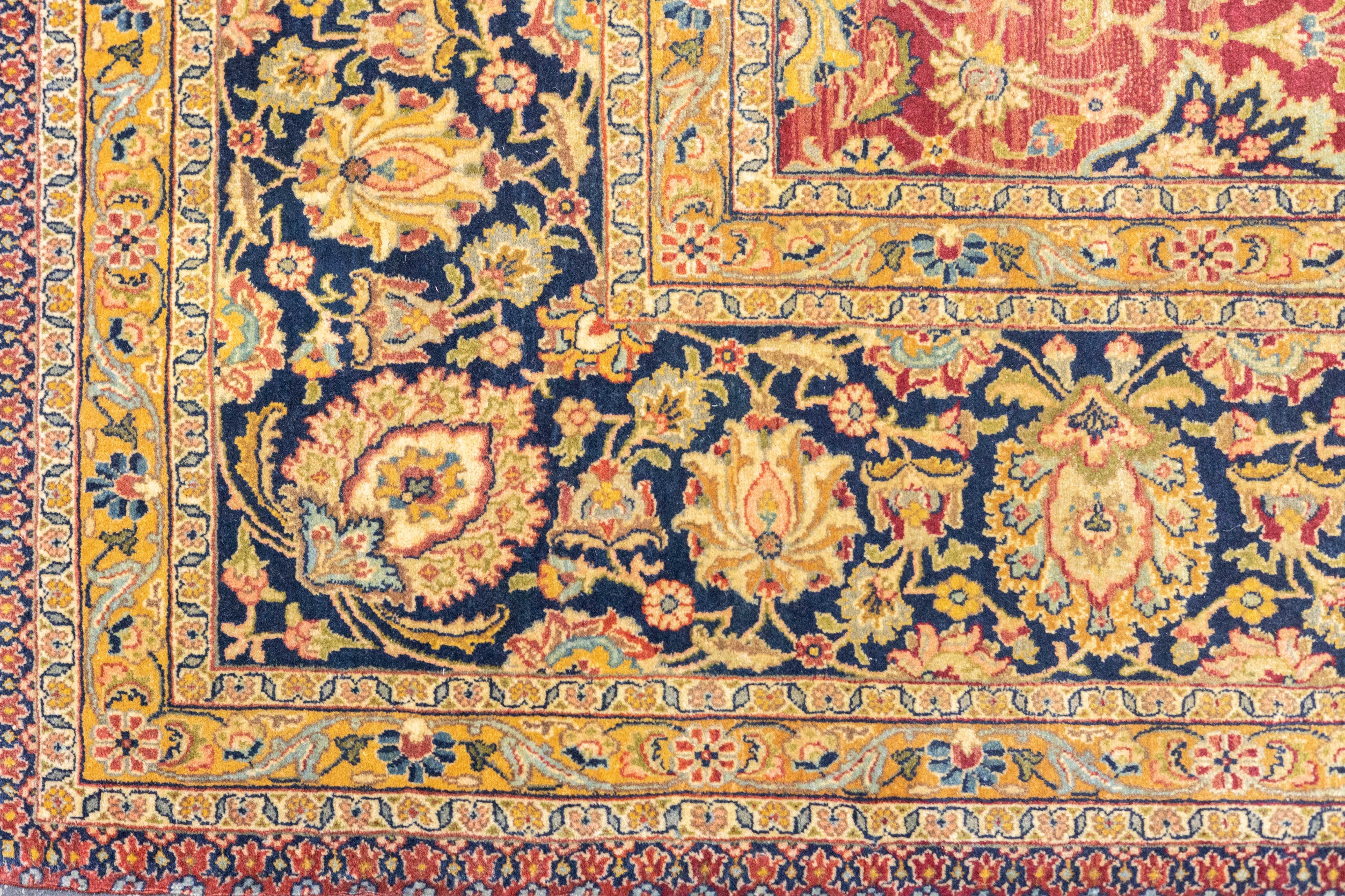 Antique Kashan Rug 6'5'' x 10'6''