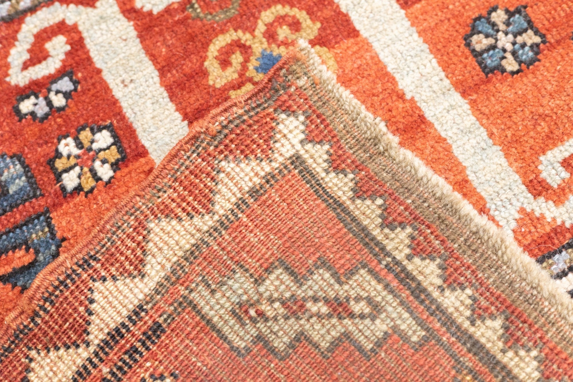 Antique Caucasian Kazak Rug 6'8'' x 7'11''