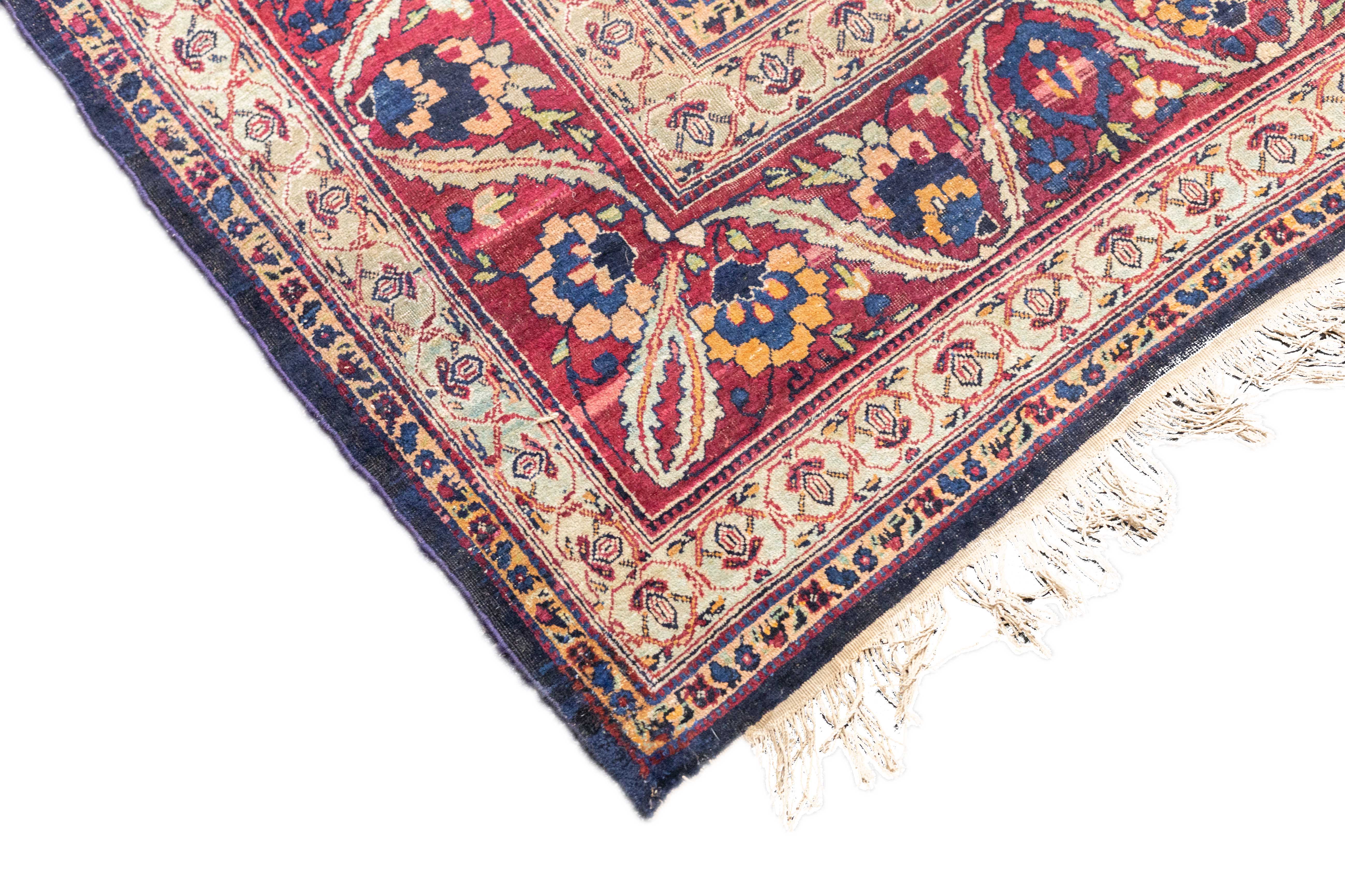 Antique Lavar Kerman Rug 8'11'' x 14'9''