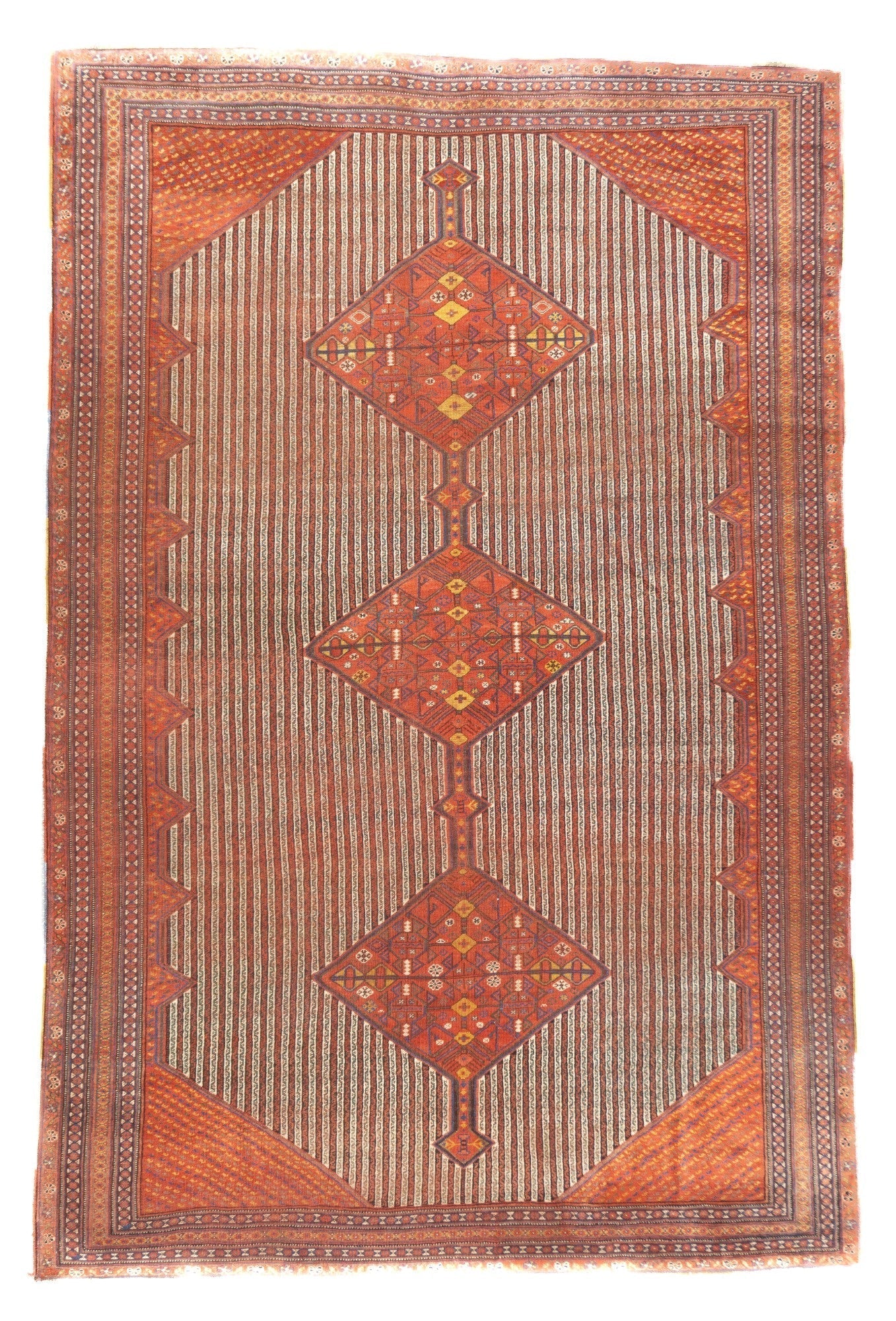 Antique Afshar Rug 7'3'' x 10'11''