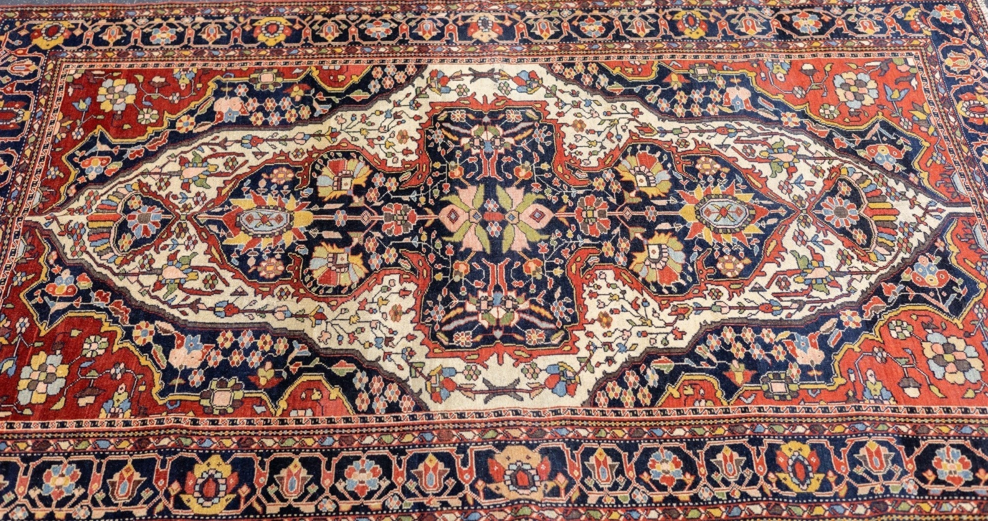 Antique Farahan Sarouk Rug 4'1'' x 6'0"