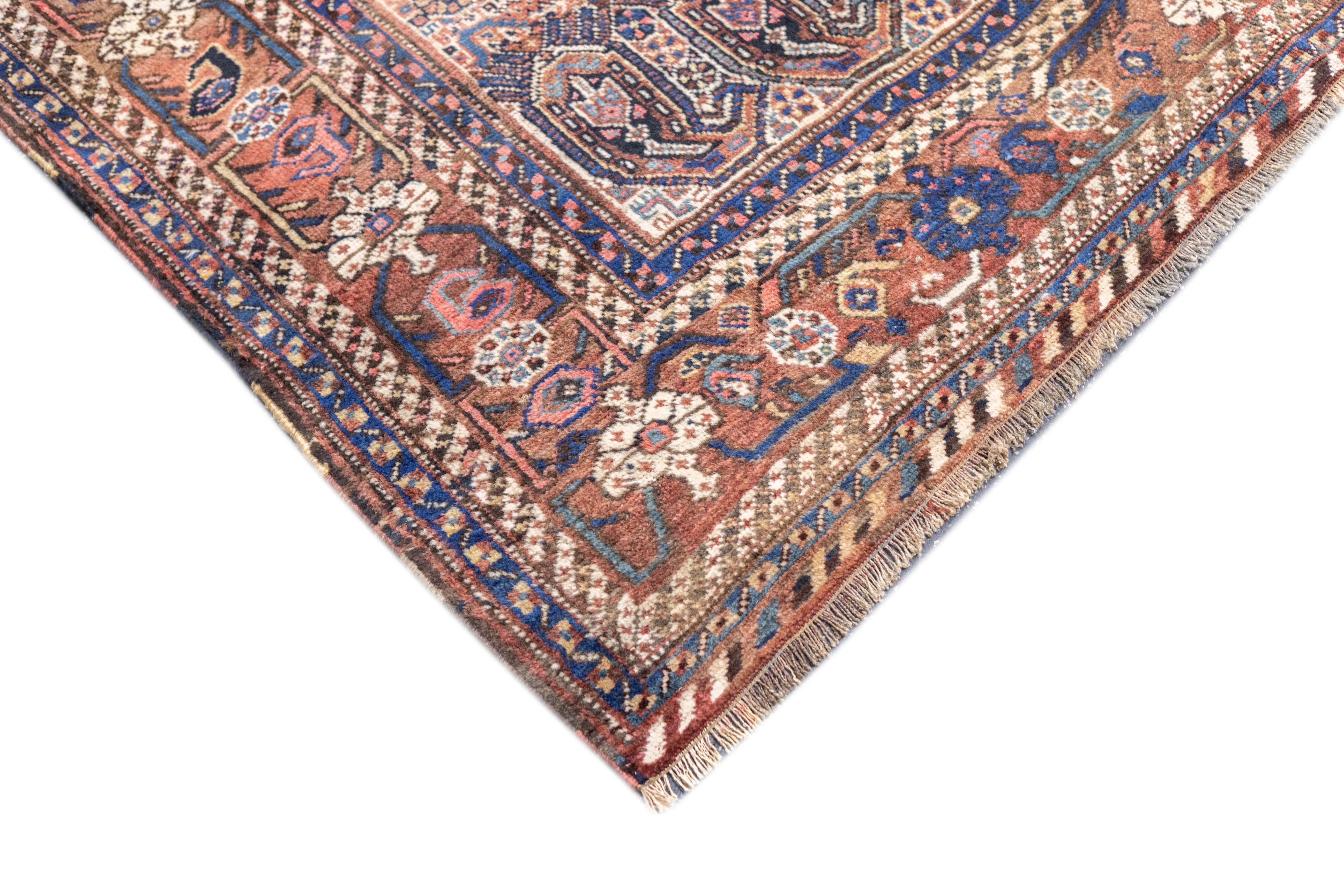 Antique Afshar Rug 5'2'' x 6'0"