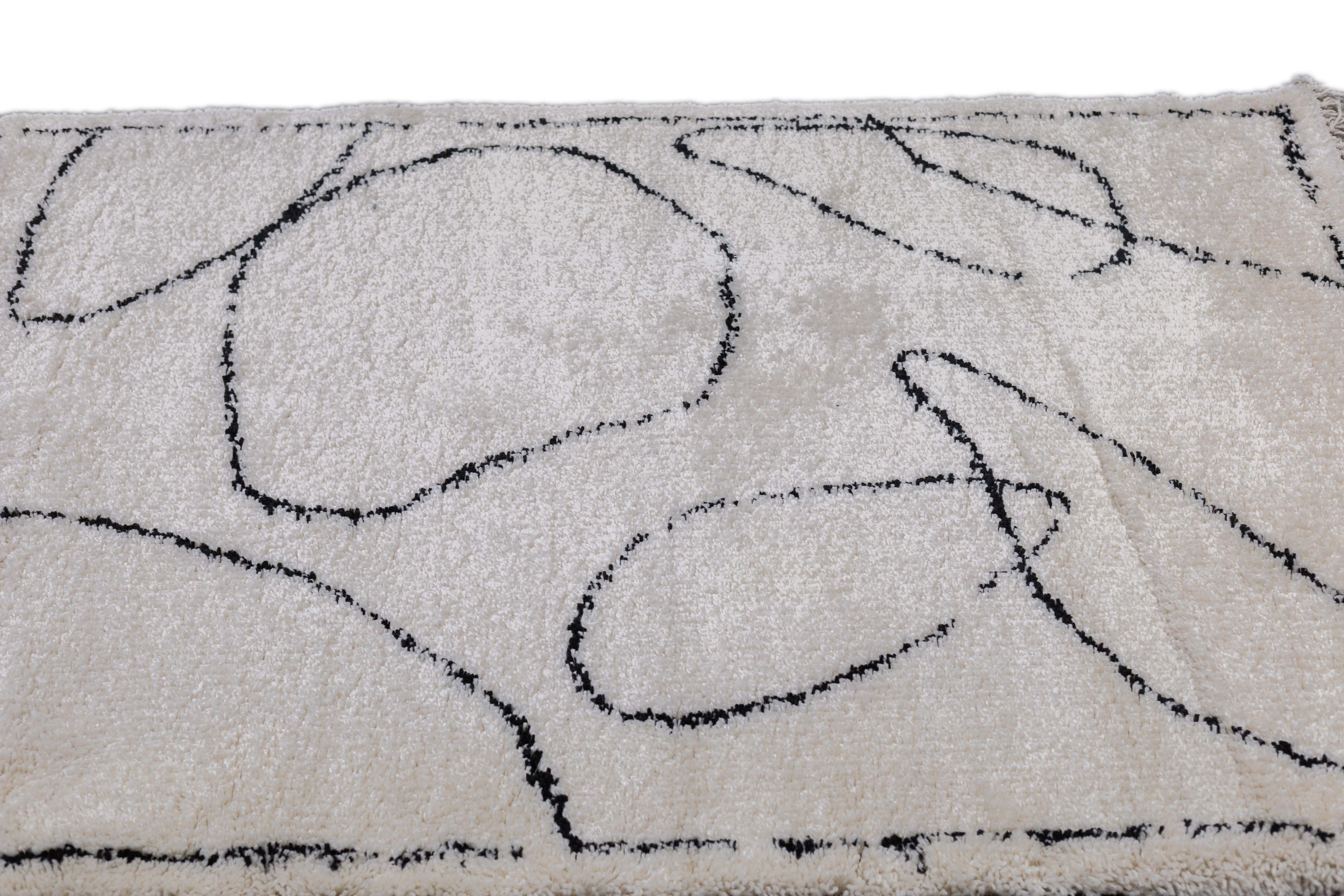 Vintage European Shag Rug 4'0" x 5'9''