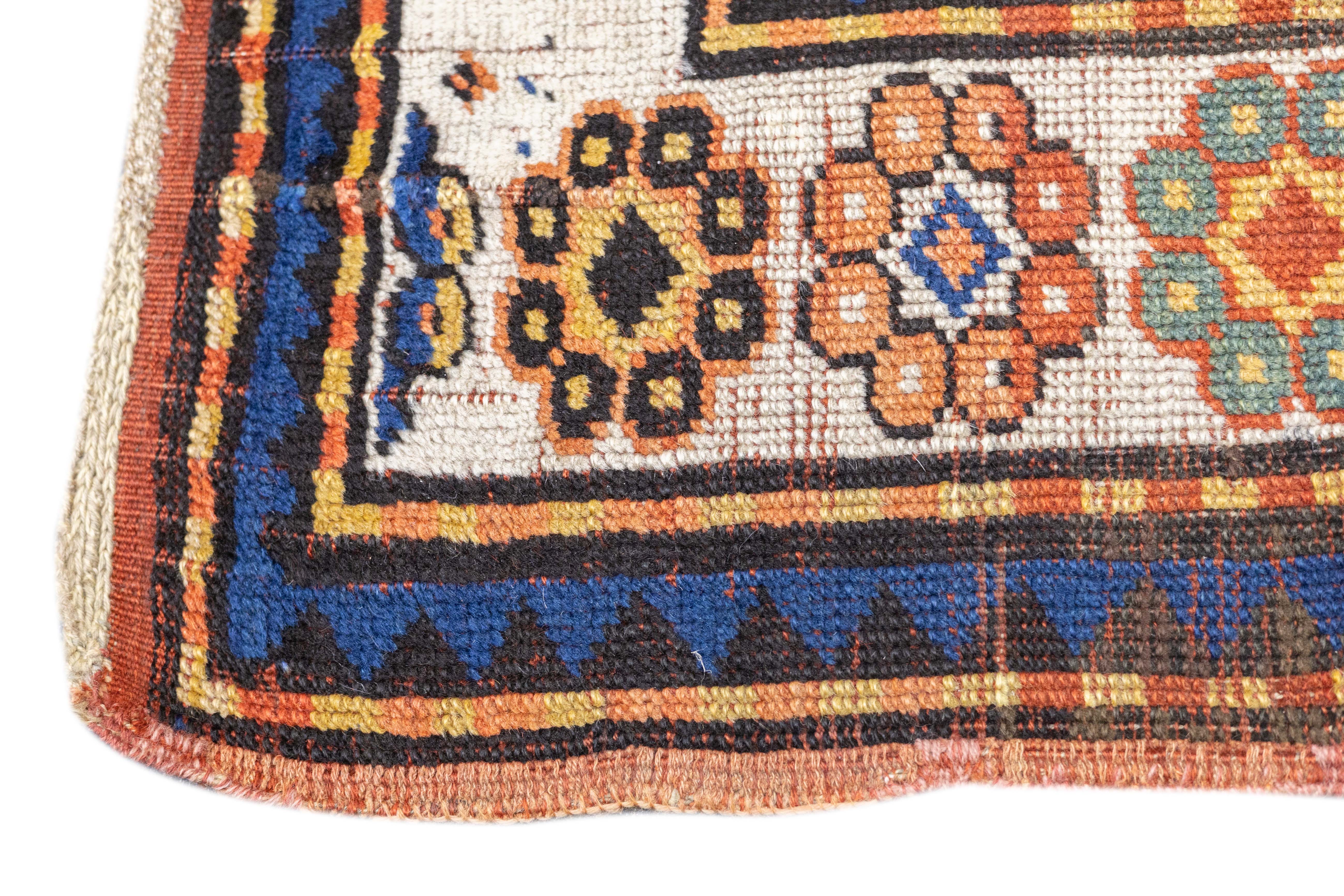 Antique Caucasian Kazak Rug 3'5'' x 6'3''