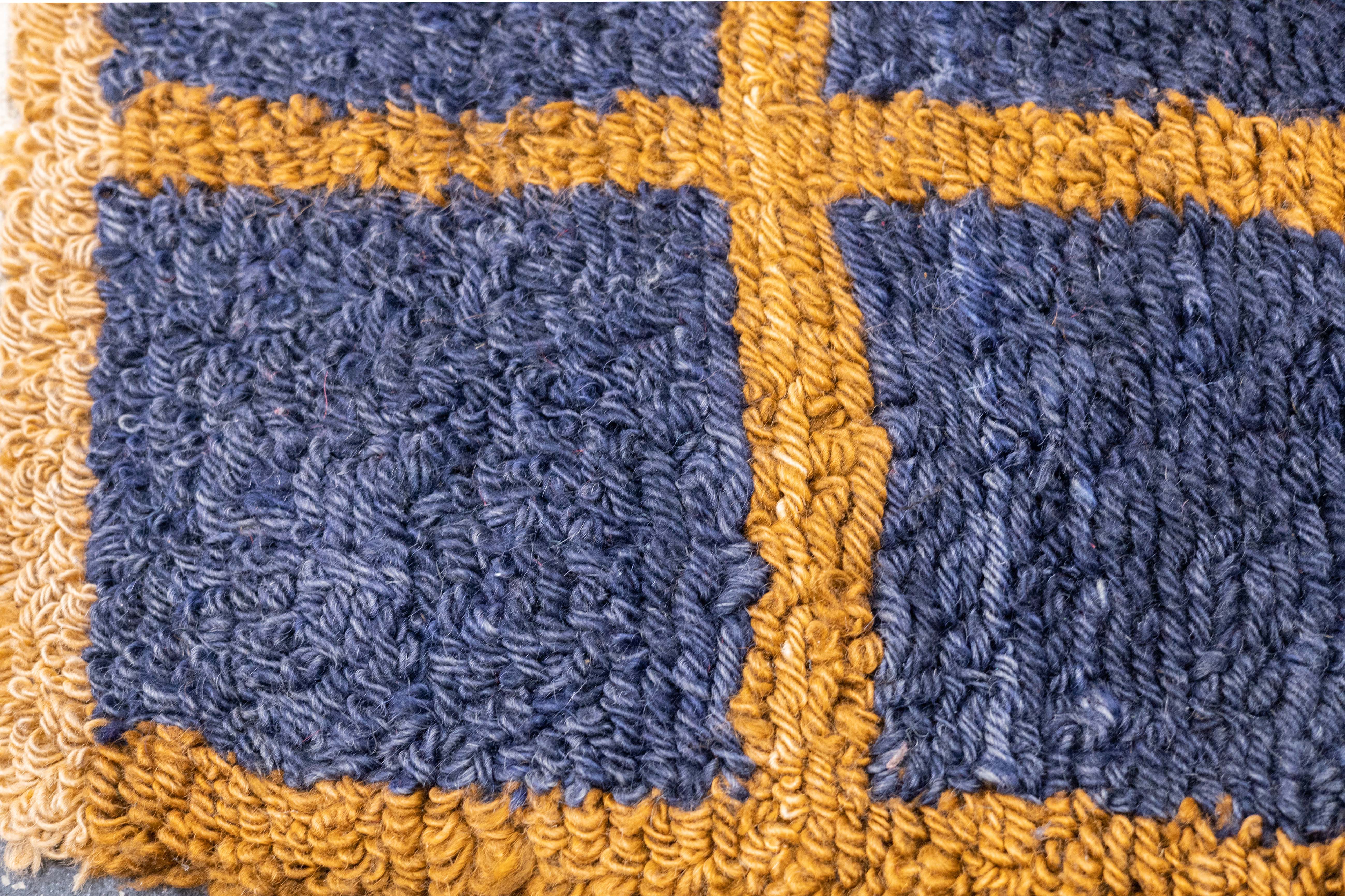Vintage Swedish Rug 4'1'' x 4'10''
