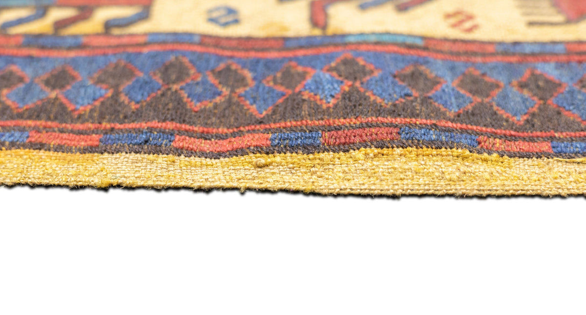 Antique Sumak Rug 3'4'' x 5'4''