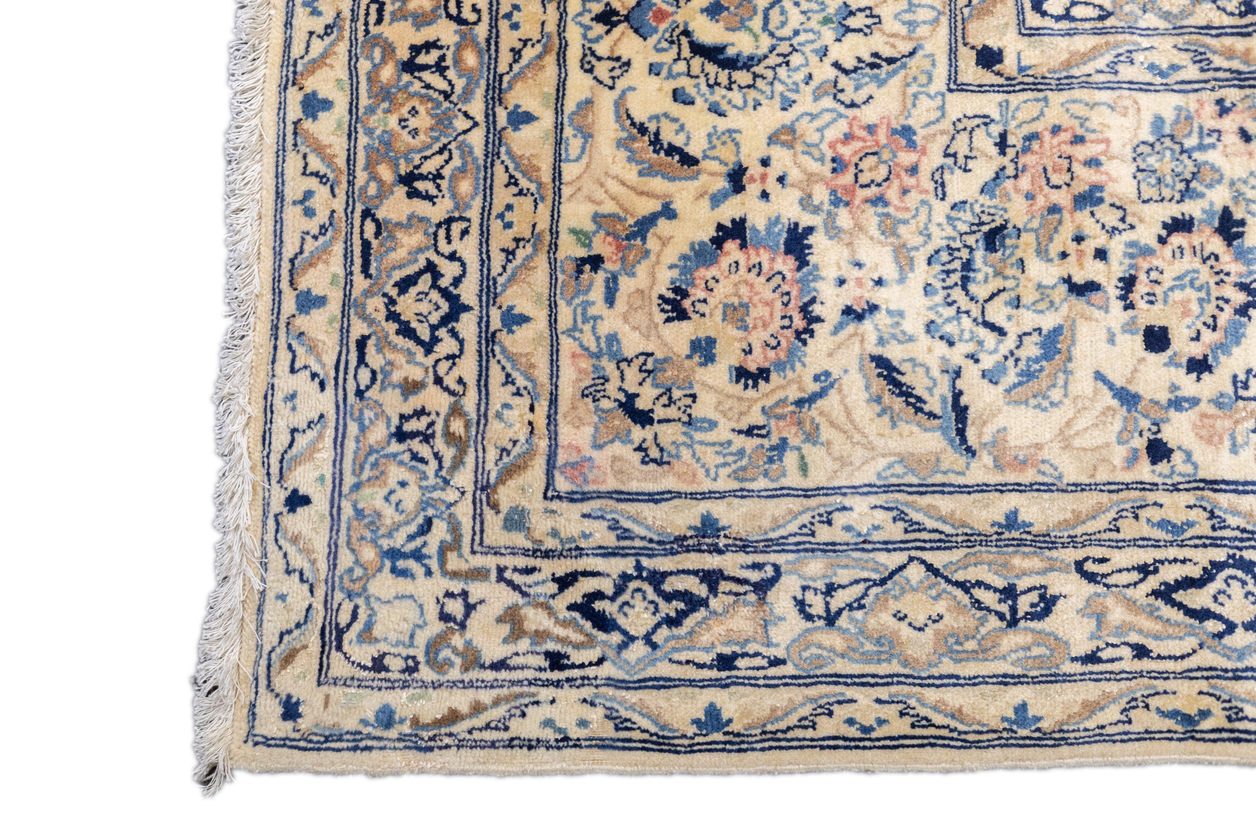 Extremely Fine Nain Habibian Wool and Silk Rug 10'10'' x 16'5''