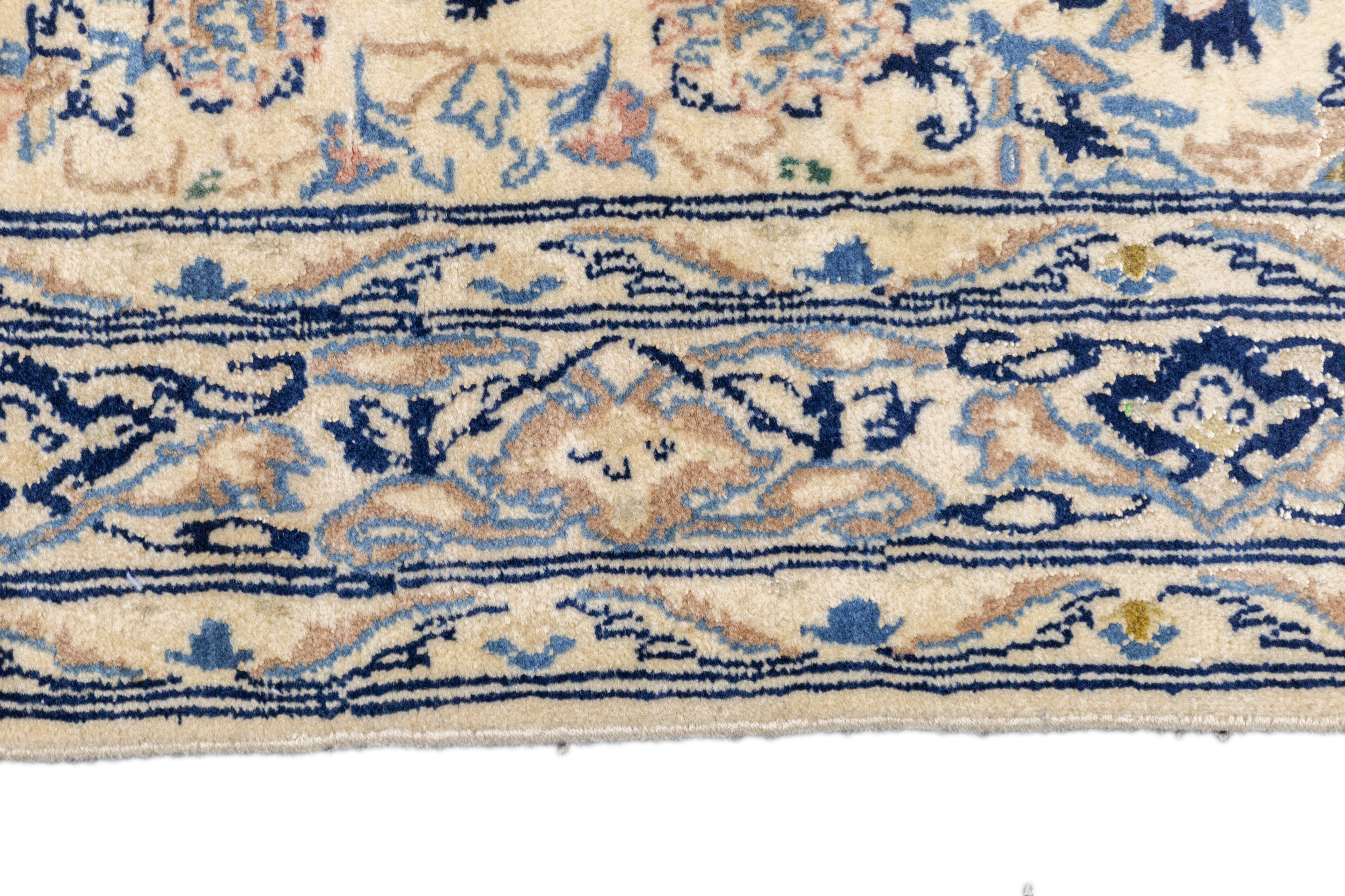 Extremely Fine Nain Habibian Wool and Silk Rug 10'10'' x 16'5''