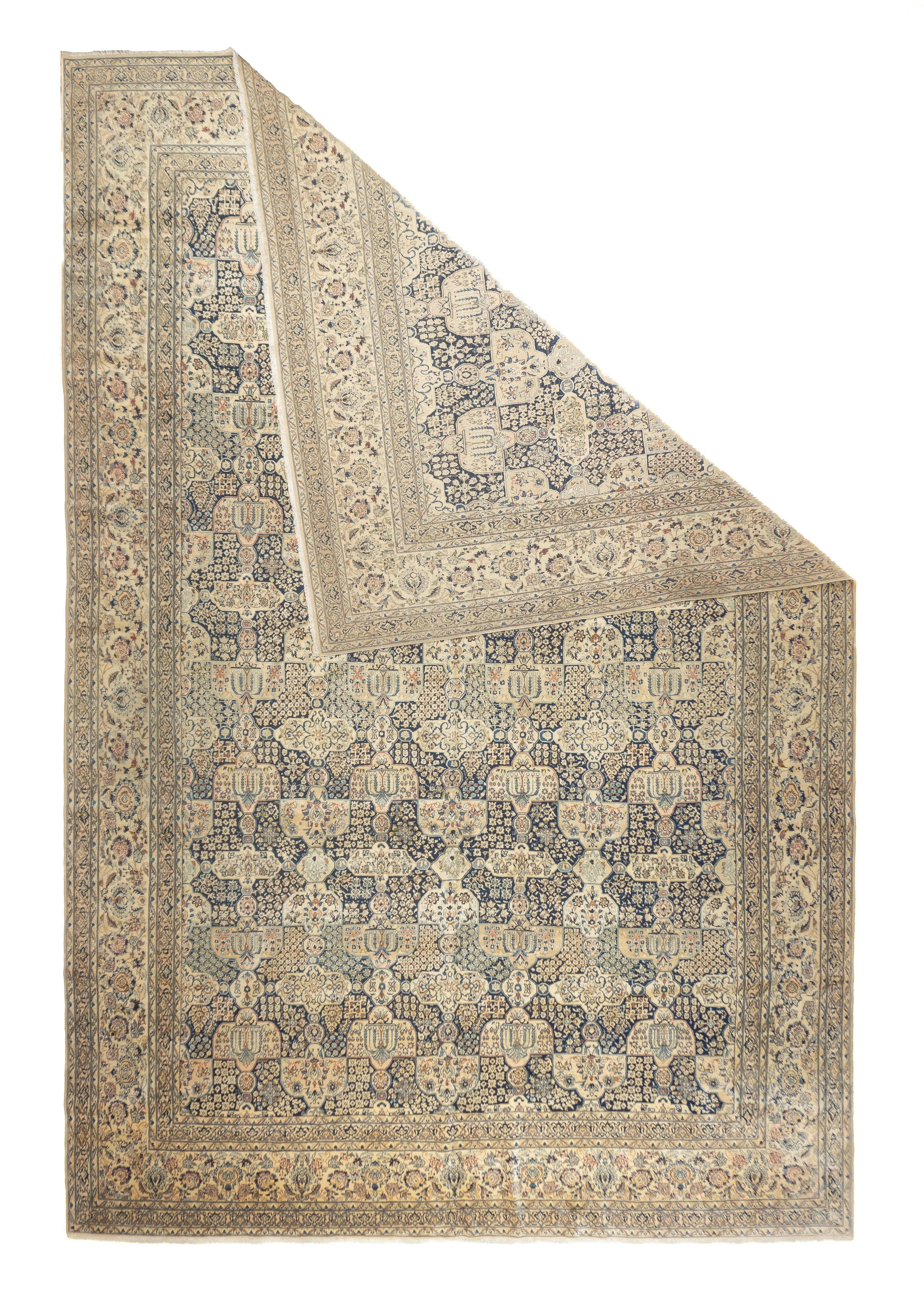 Extremely Fine Nain Habibian Wool and Silk Rug 10'10'' x 16'5''