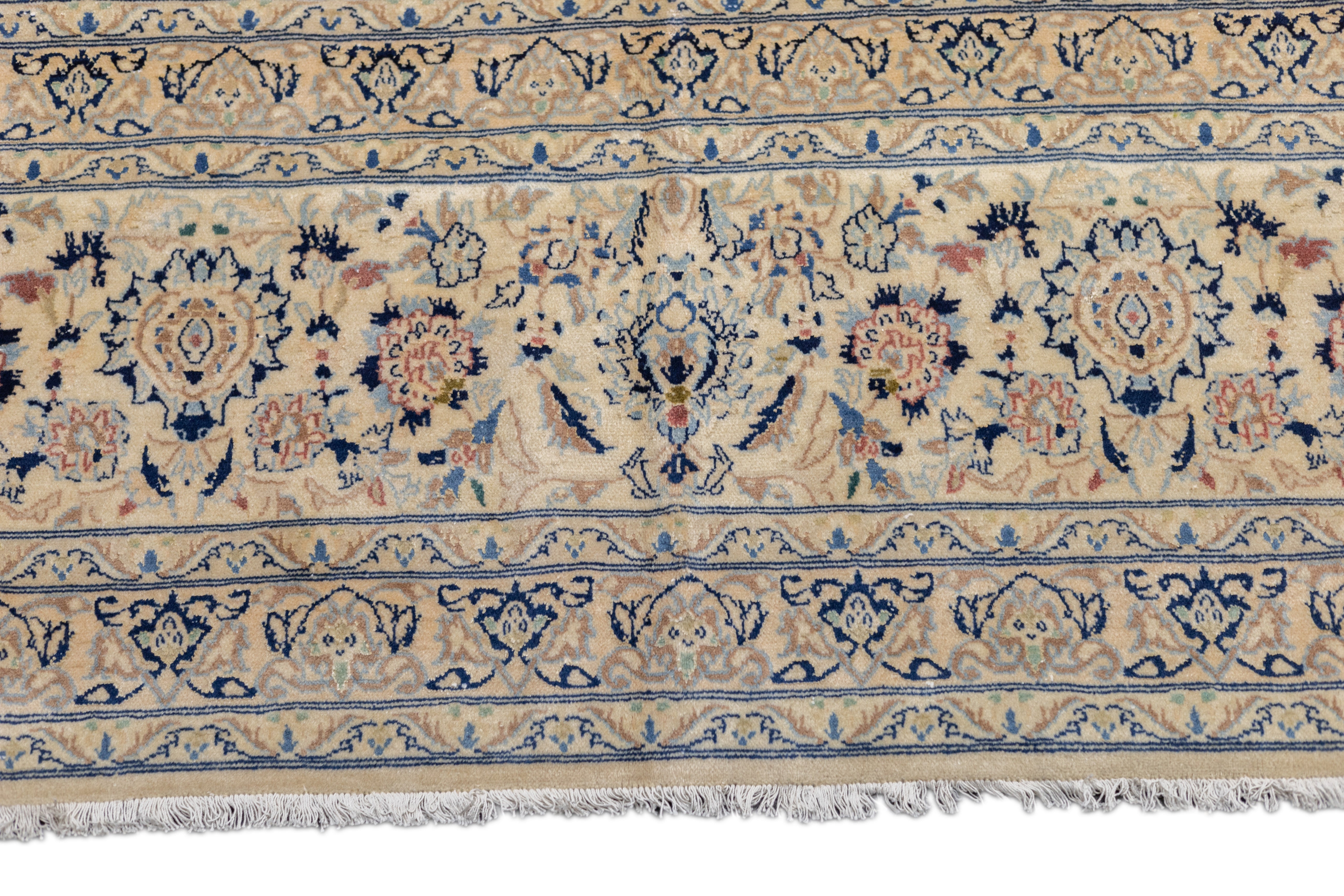 Extremely Fine Nain Habibian Wool and Silk Rug 10'10'' x 16'5''
