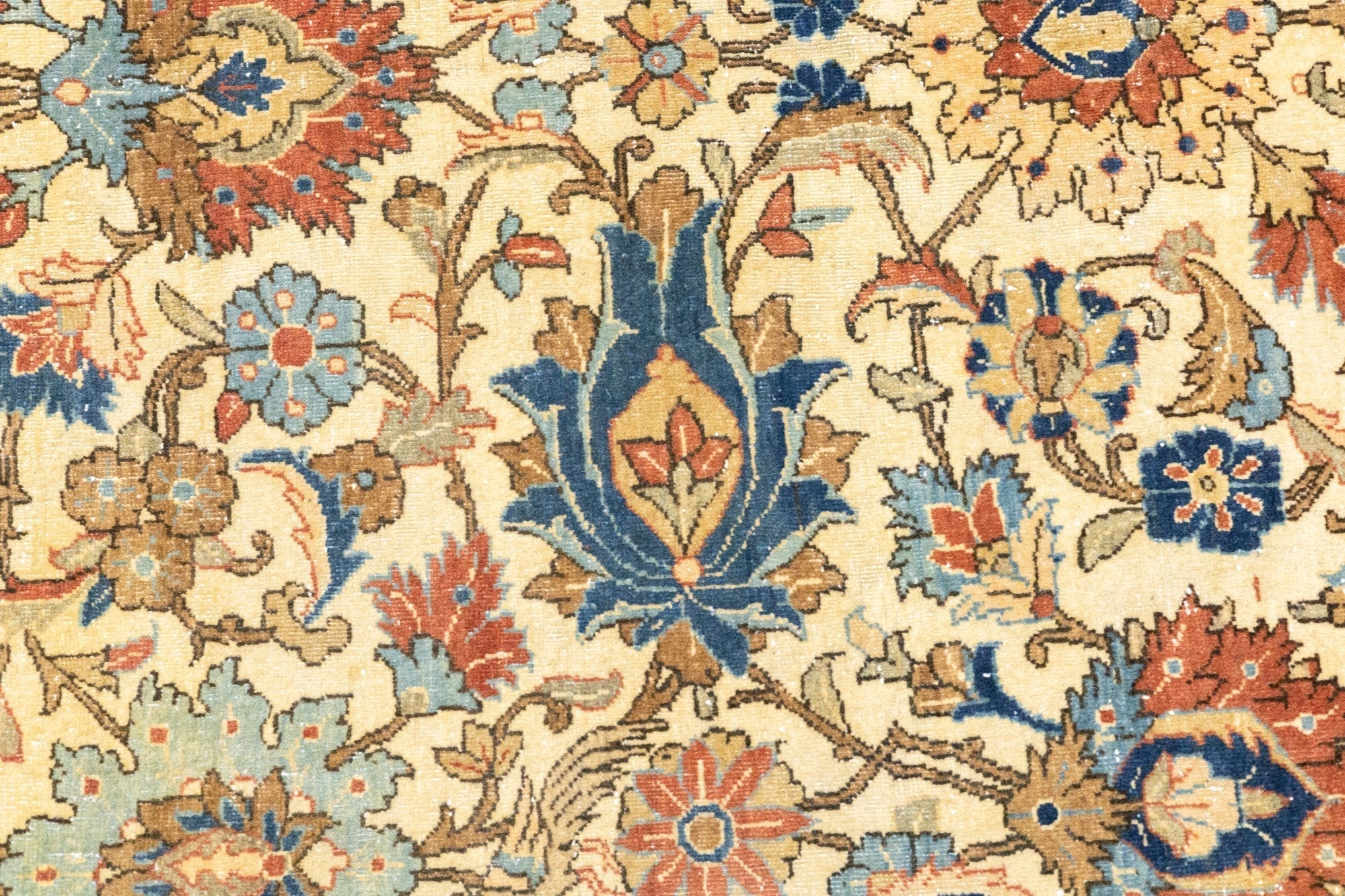 Extremely Fine Antique Tehran Wool Rug 7'10'' x 10'5''