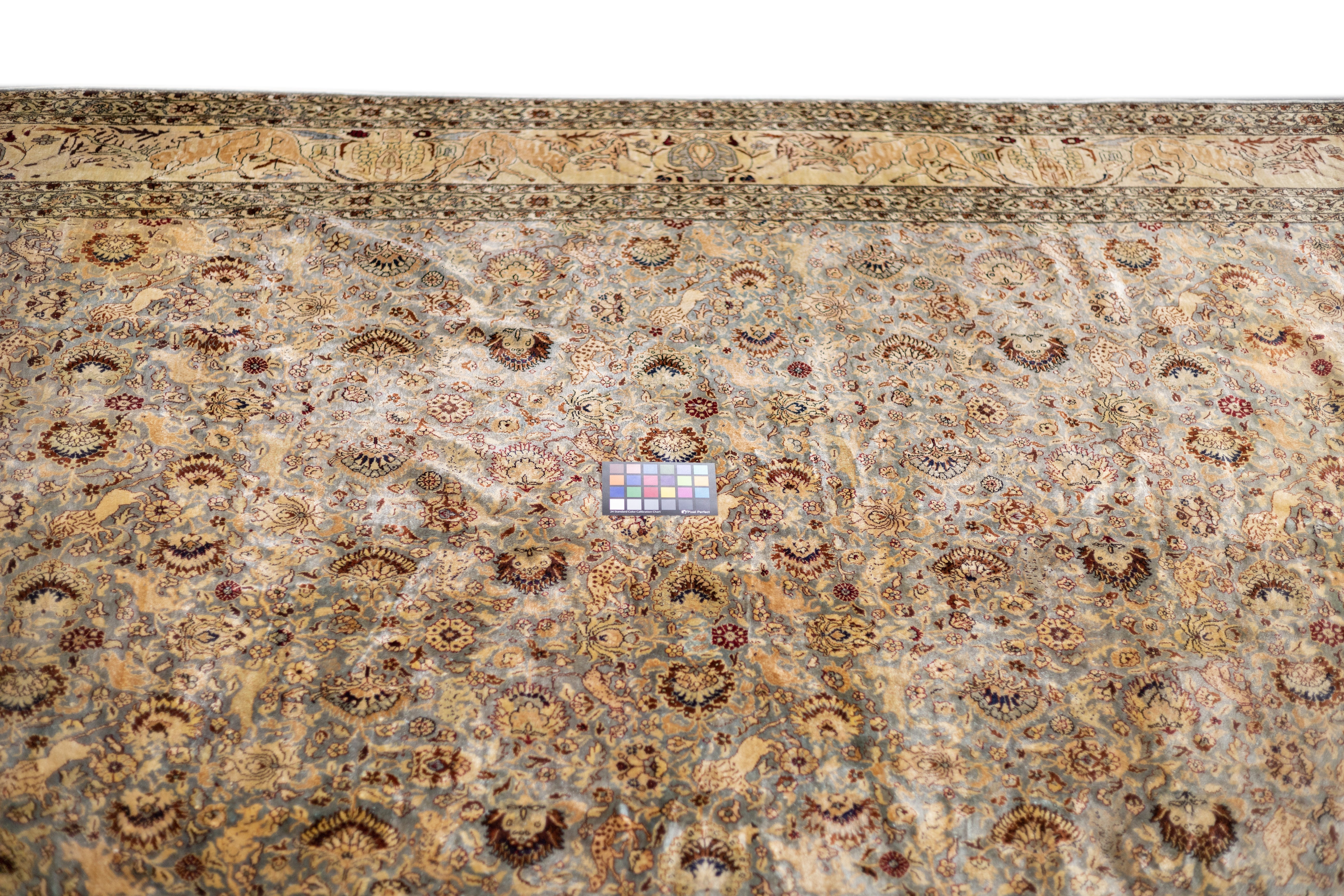 Antique Silk Turkish Hereke Rug 6' 10" x 10' 0"
