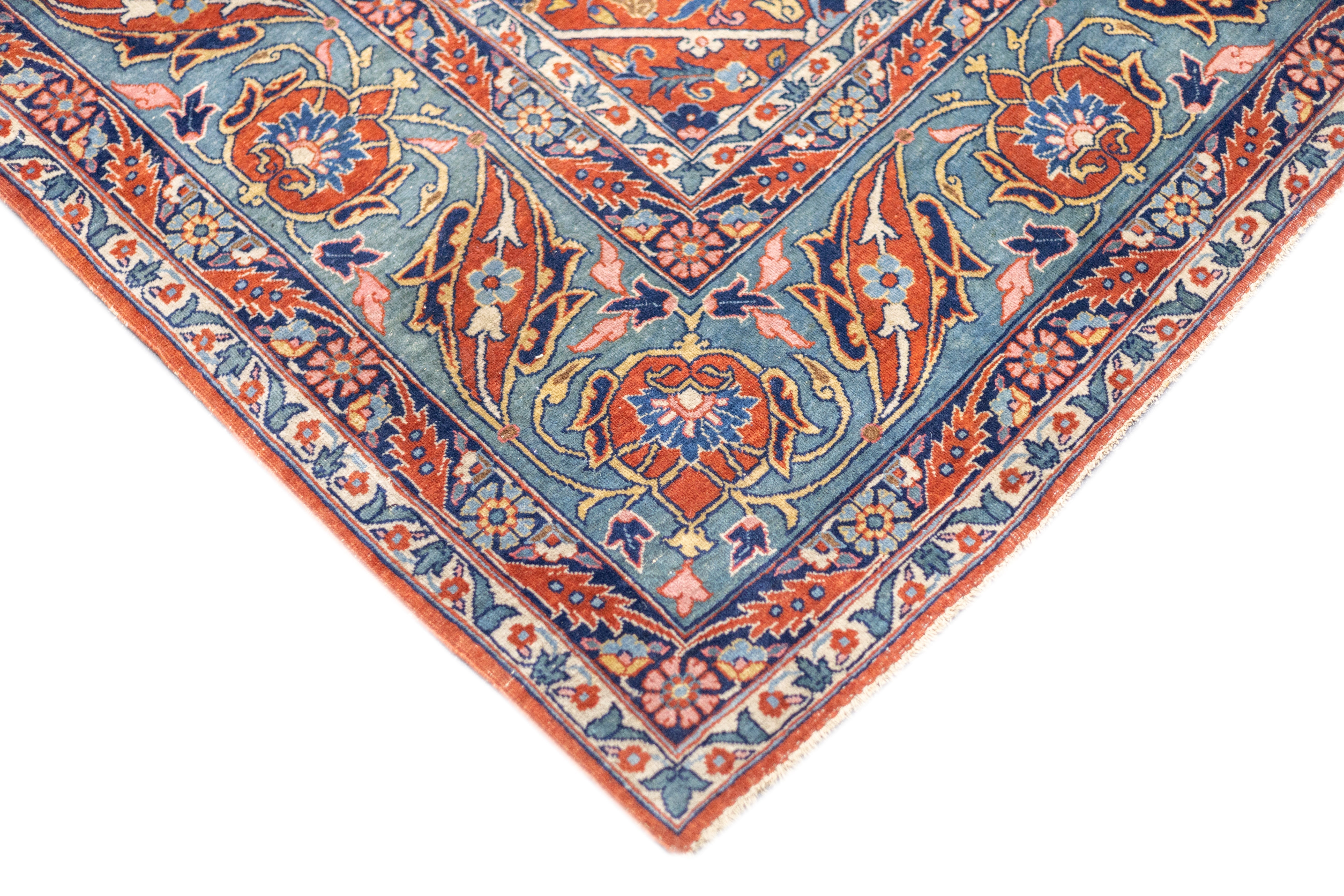 Fine Antique Tehran Rug 8'8'' x 11'10''