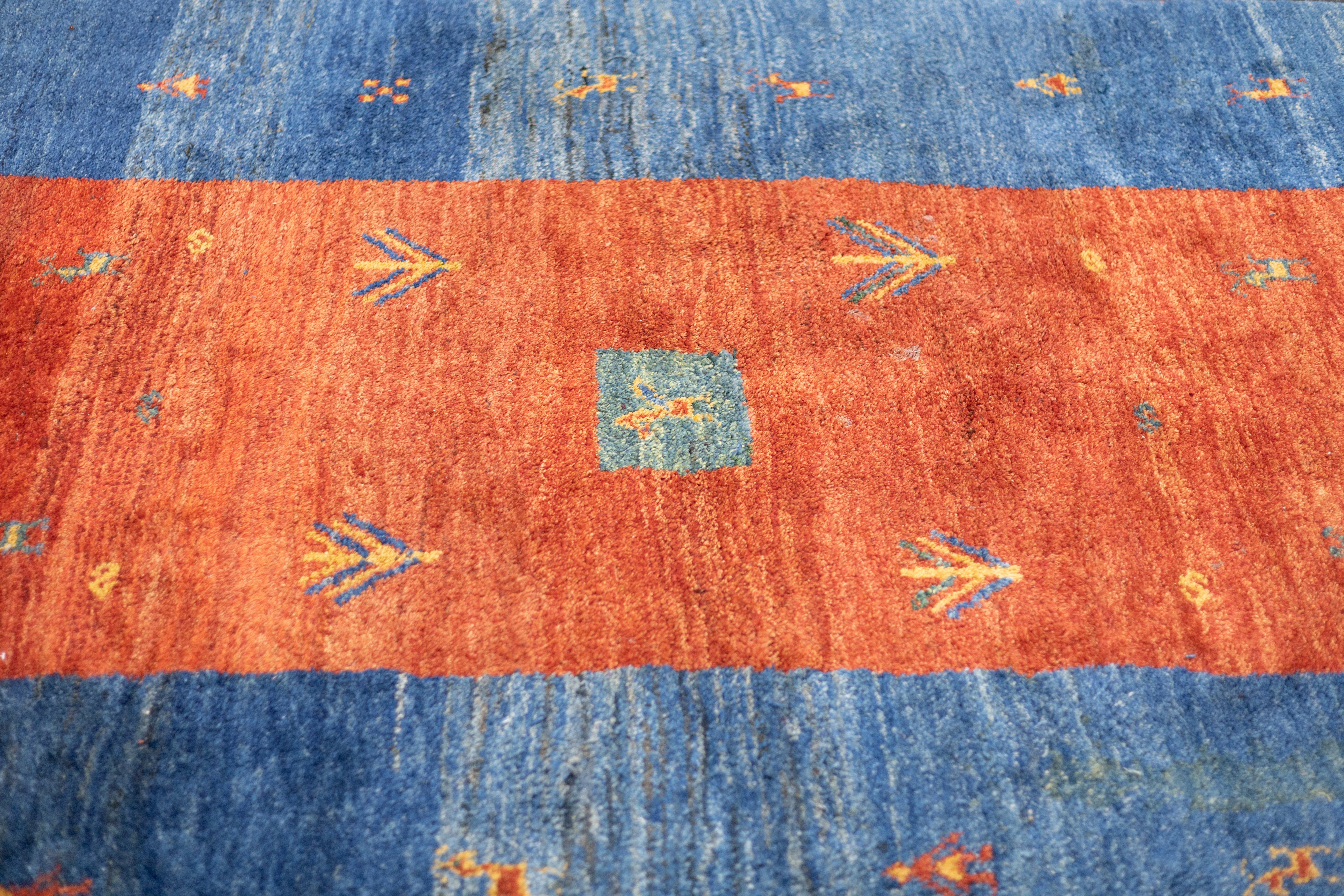 Fine Vintage Tribal Gabbeh Rug 6'3'' x 9'3''