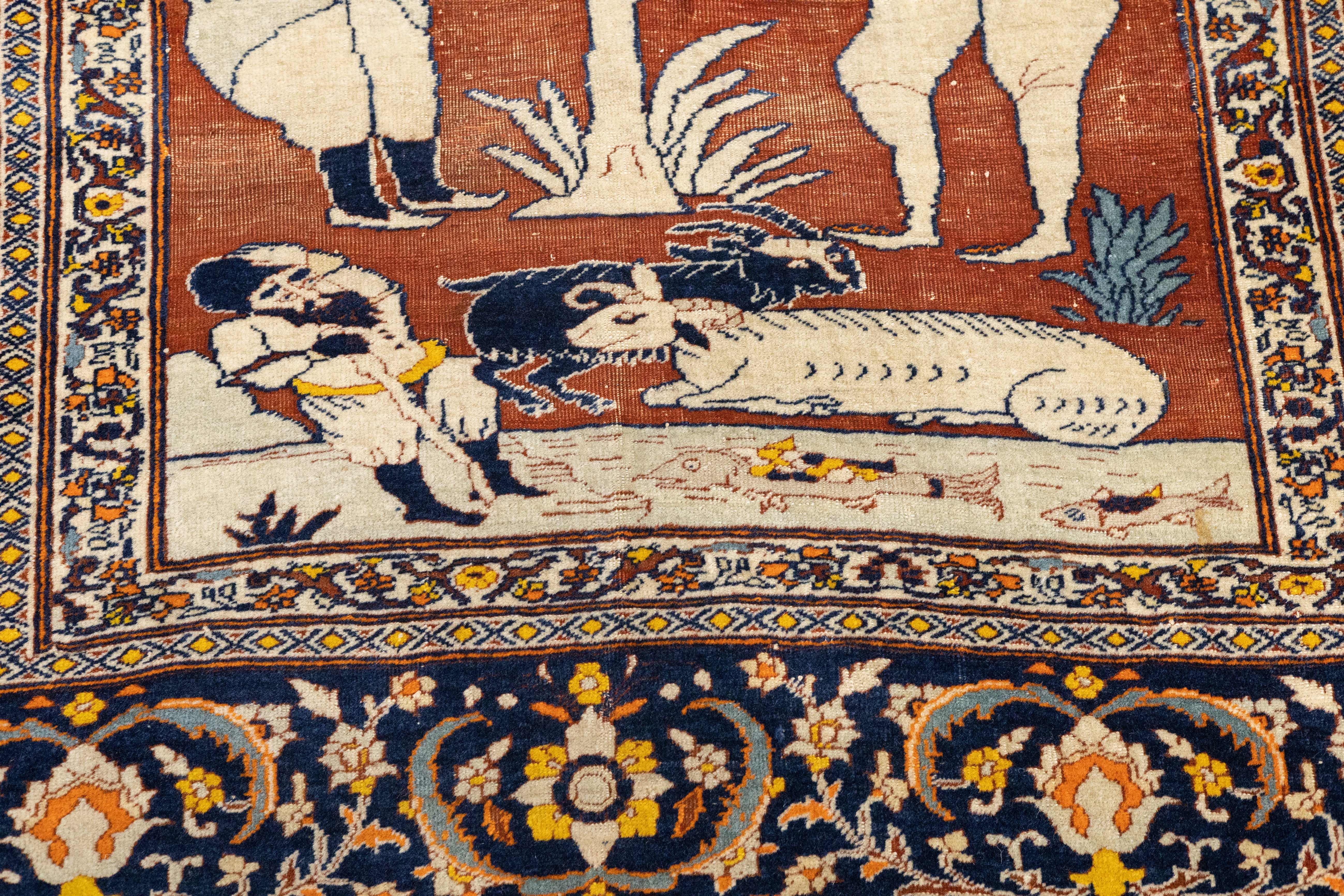 Antique Haji Jalili Tabriz Rug 4'8'' x 6'0"