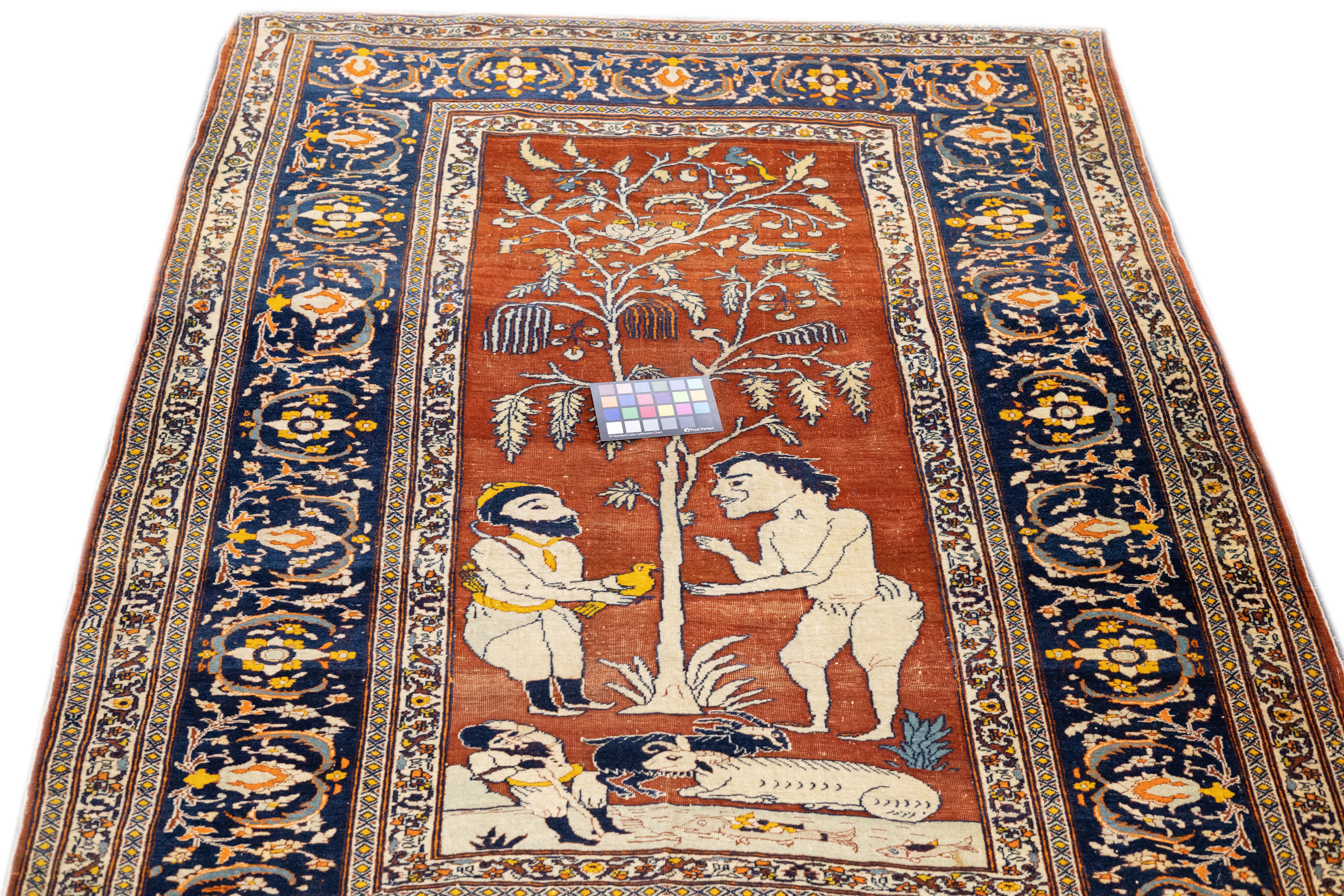 Antique Haji Jalili Tabriz Rug 4'8'' x 6'0"