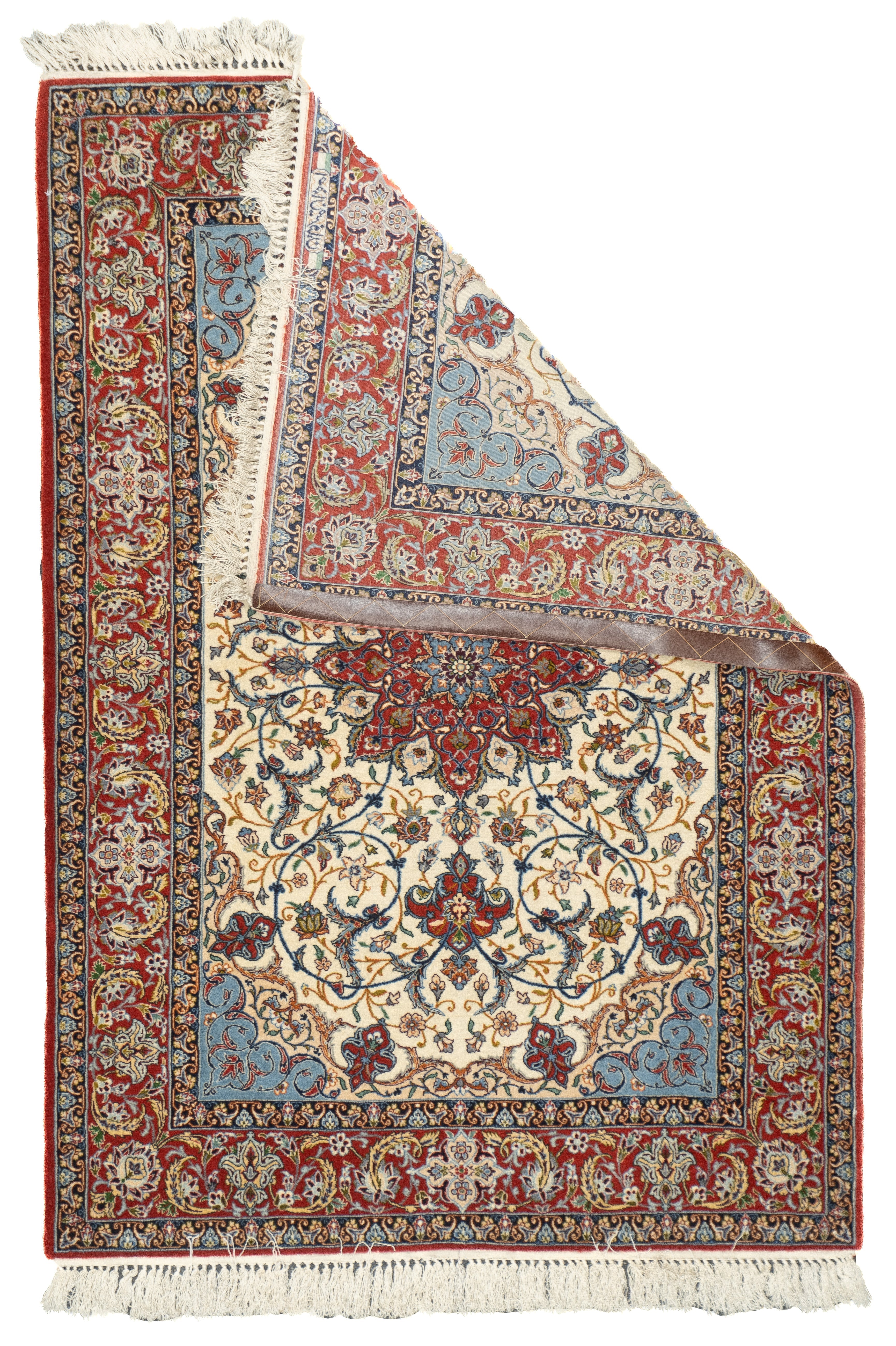Extremely Fine Isfahan Wool & Silk Rug 3'8'' x 5'3''