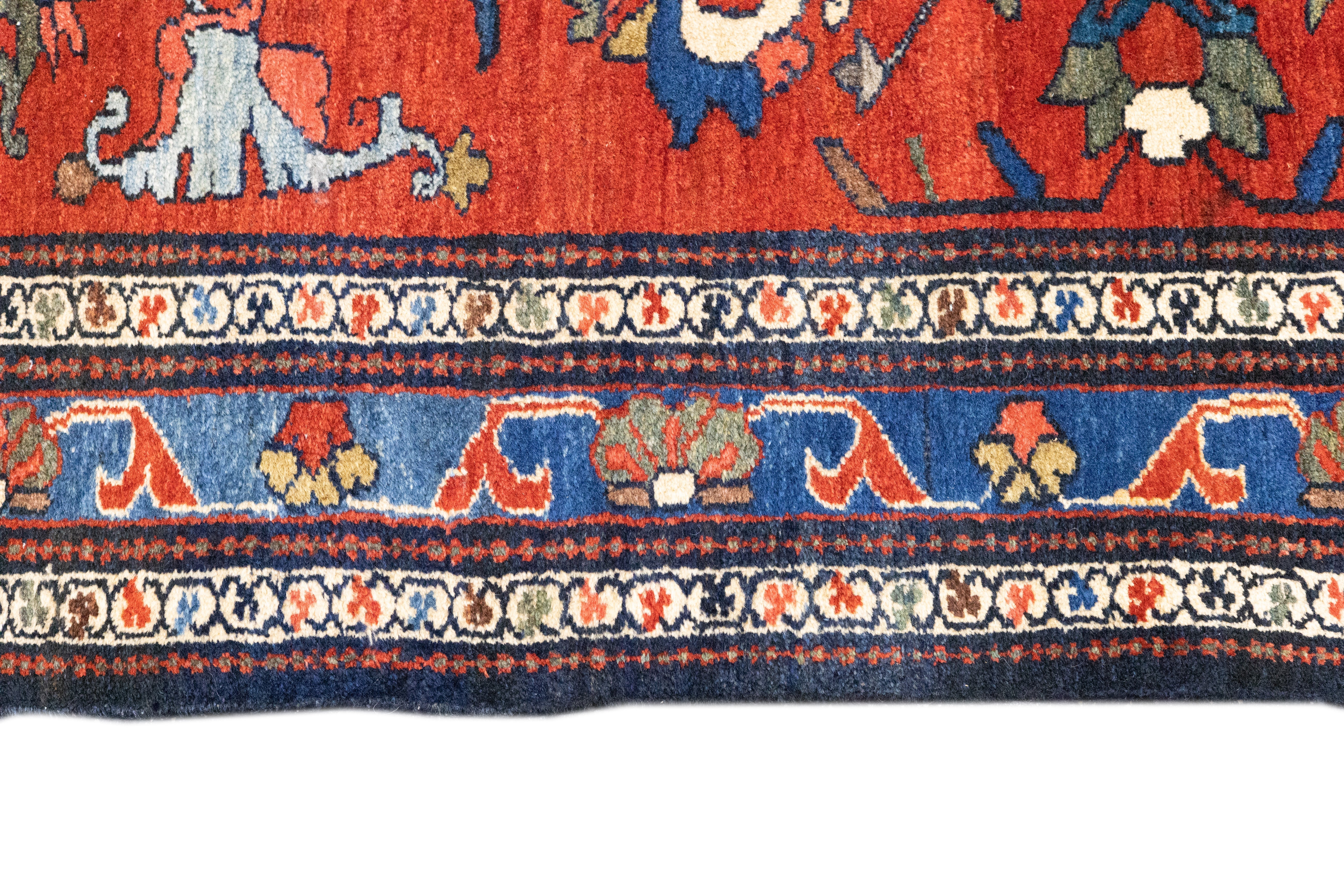 Fine Antique Farahan Rug 3'6'' x 5'0"