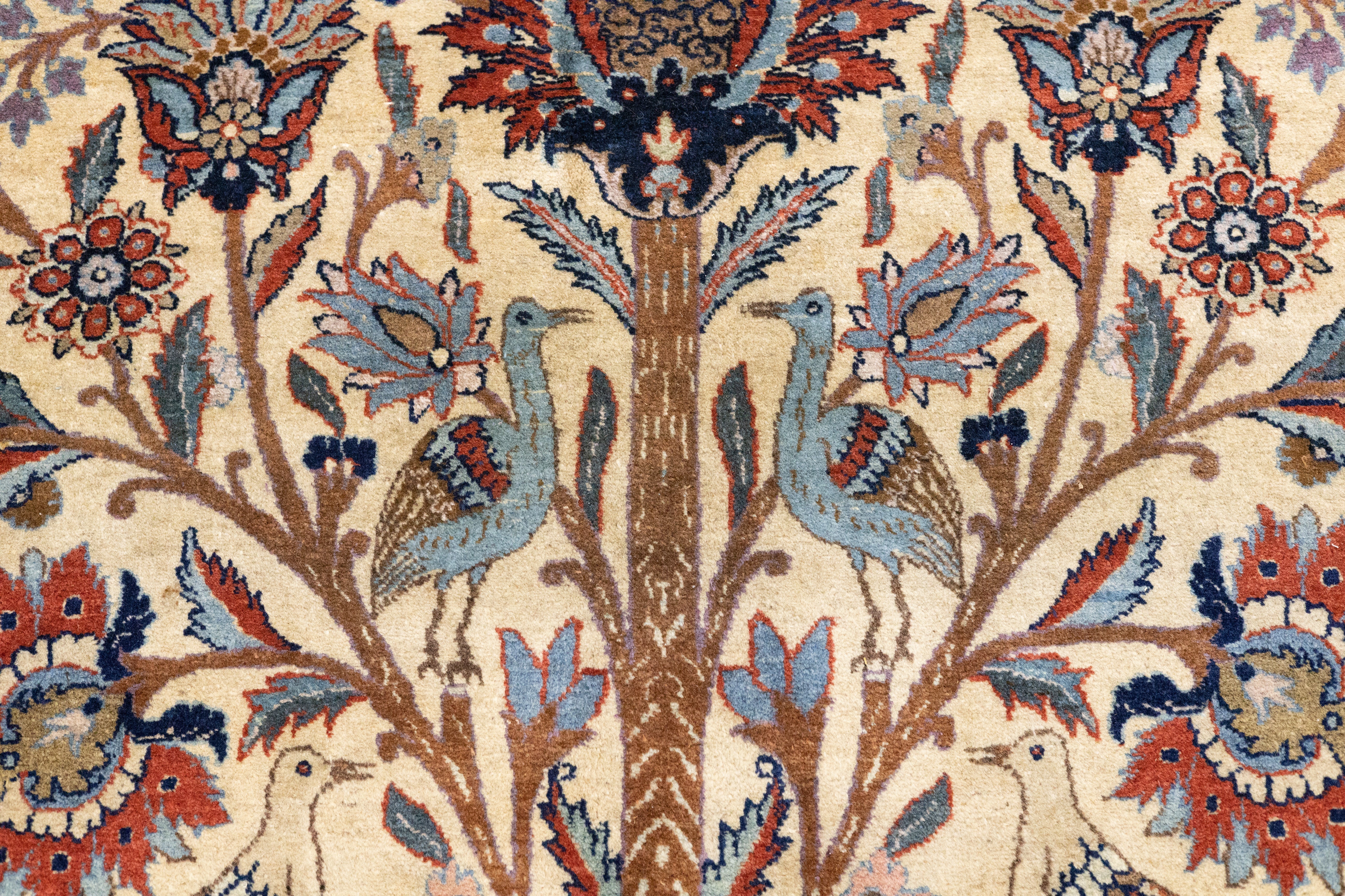 Fine Antique Isfahan Tree of Life Rug 8'5'' x 11'8''