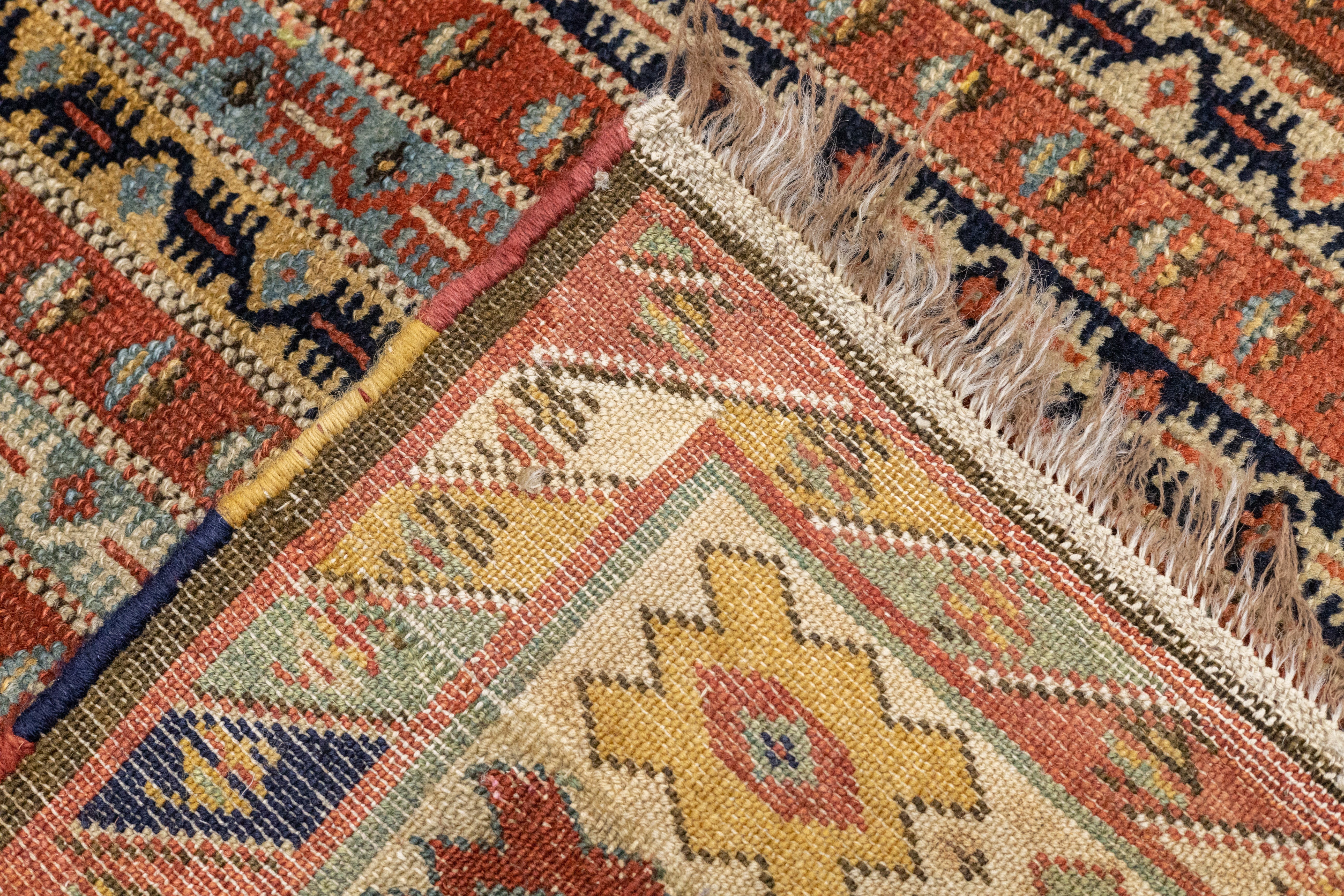 Antique Turkish Milas Rug 3'9'' x 4'6''