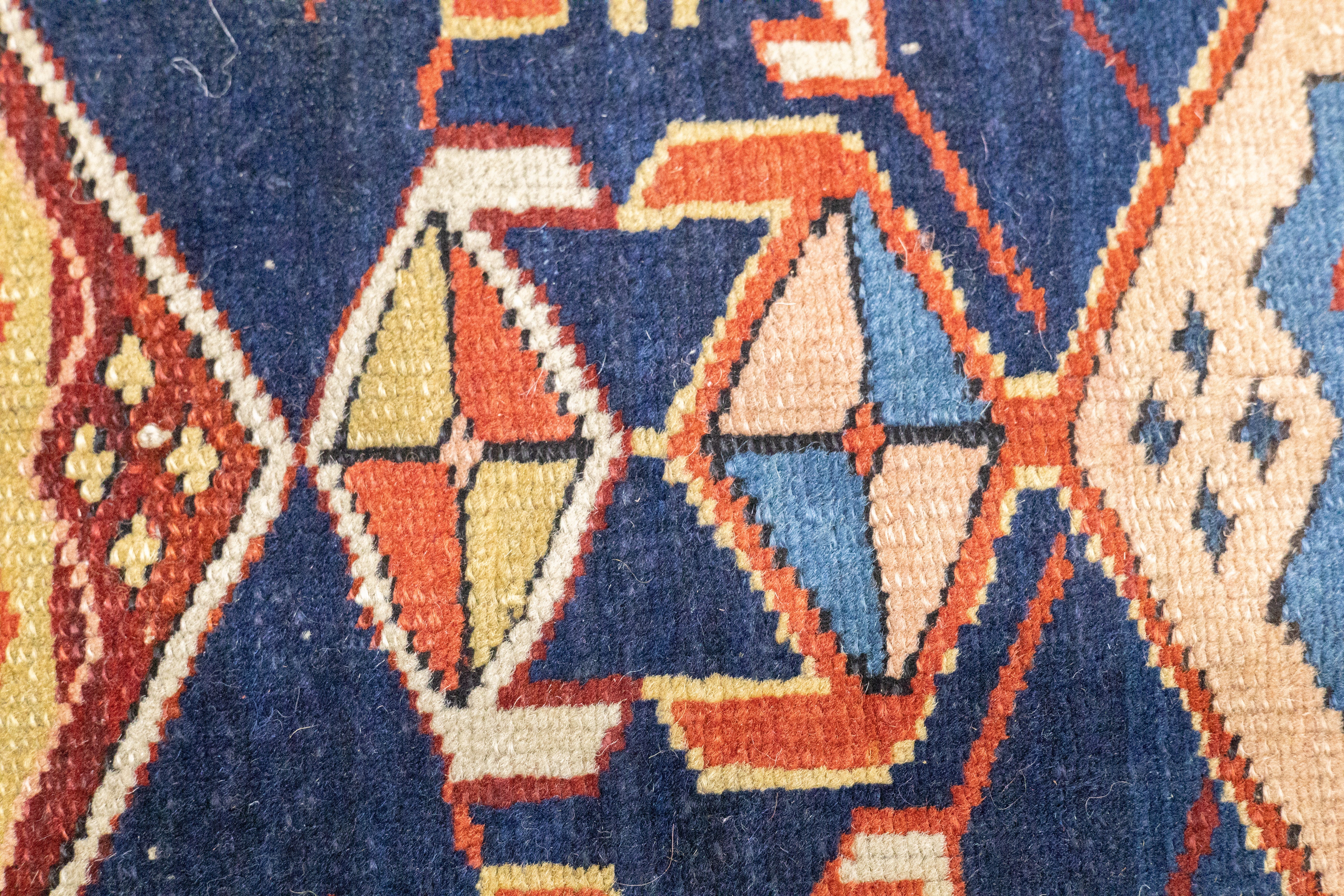 Antique Caucasian Kuba Rug 3'0" x 3'5''