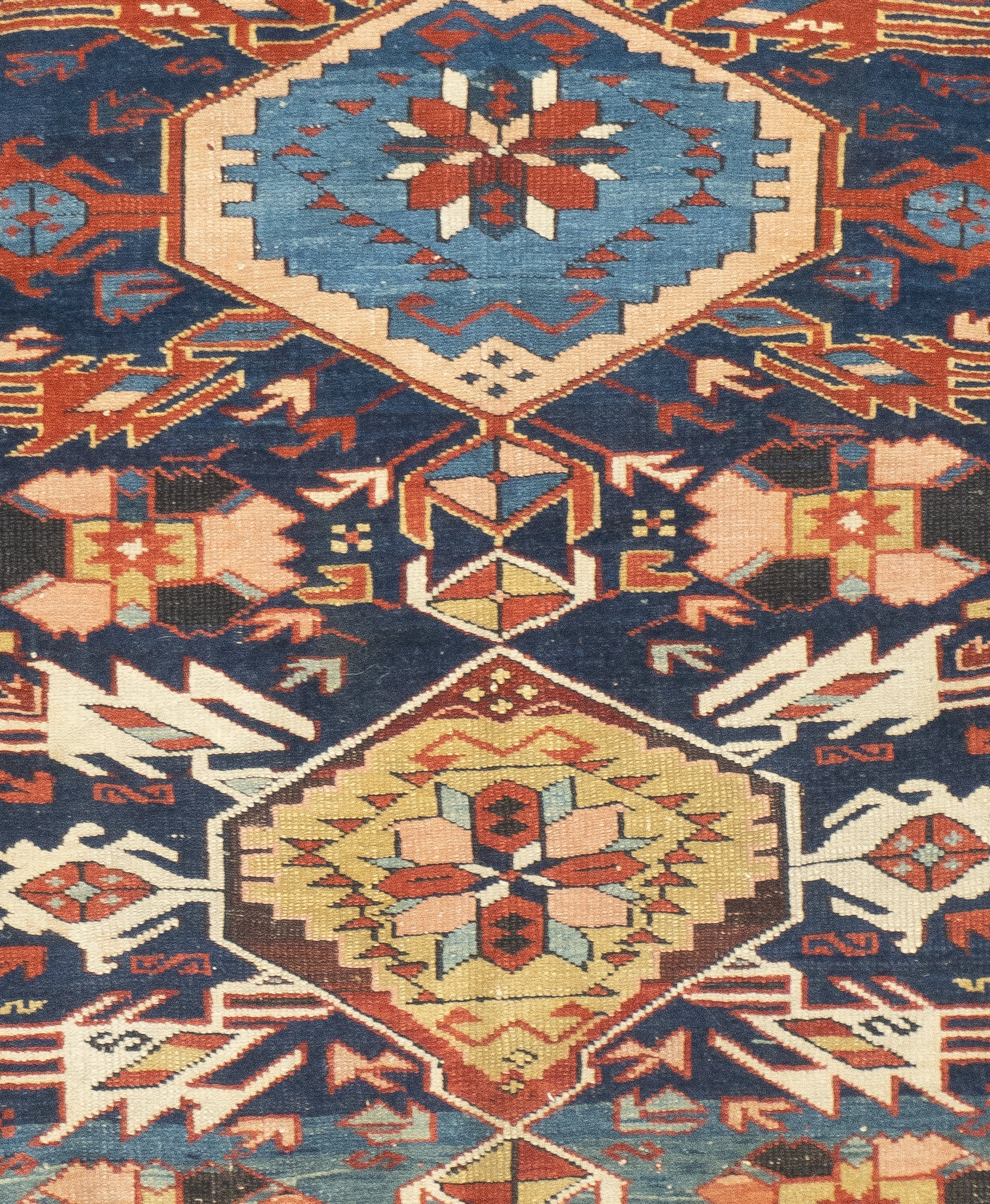 Antique Caucasian Kuba Rug 3'0" x 3'5''