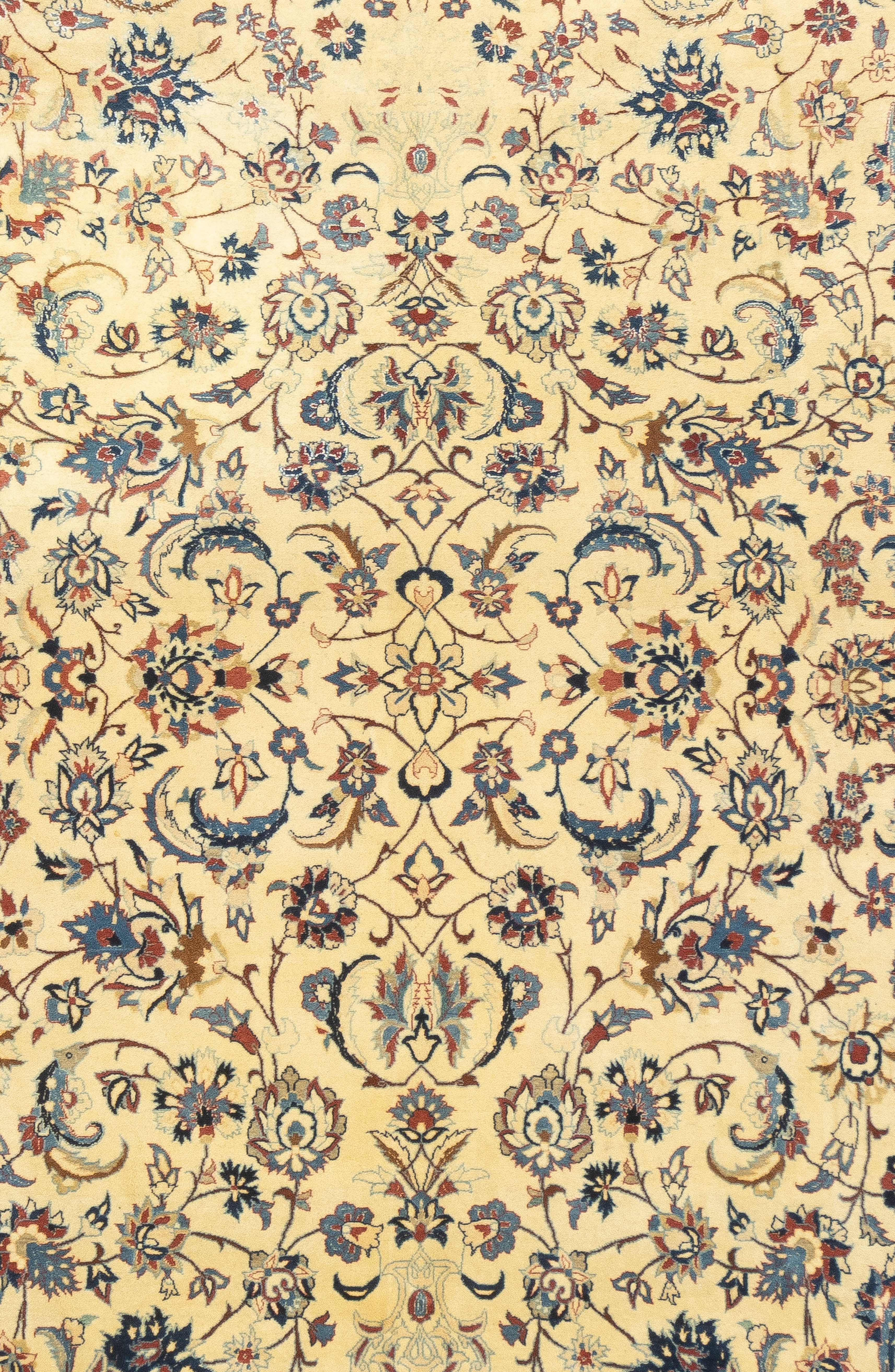Extremely Fine Nain Habibian Wool and Silk Rug 5'5'' x 8'5''