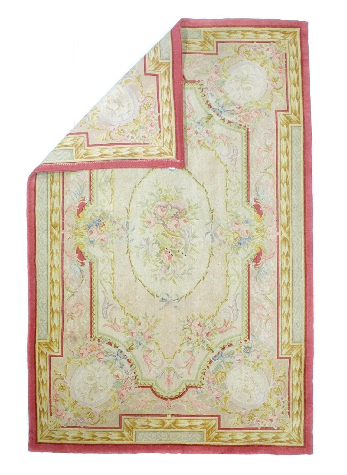 Fine Vintage French Savonnerie Rug 5'10" x 9' 0"