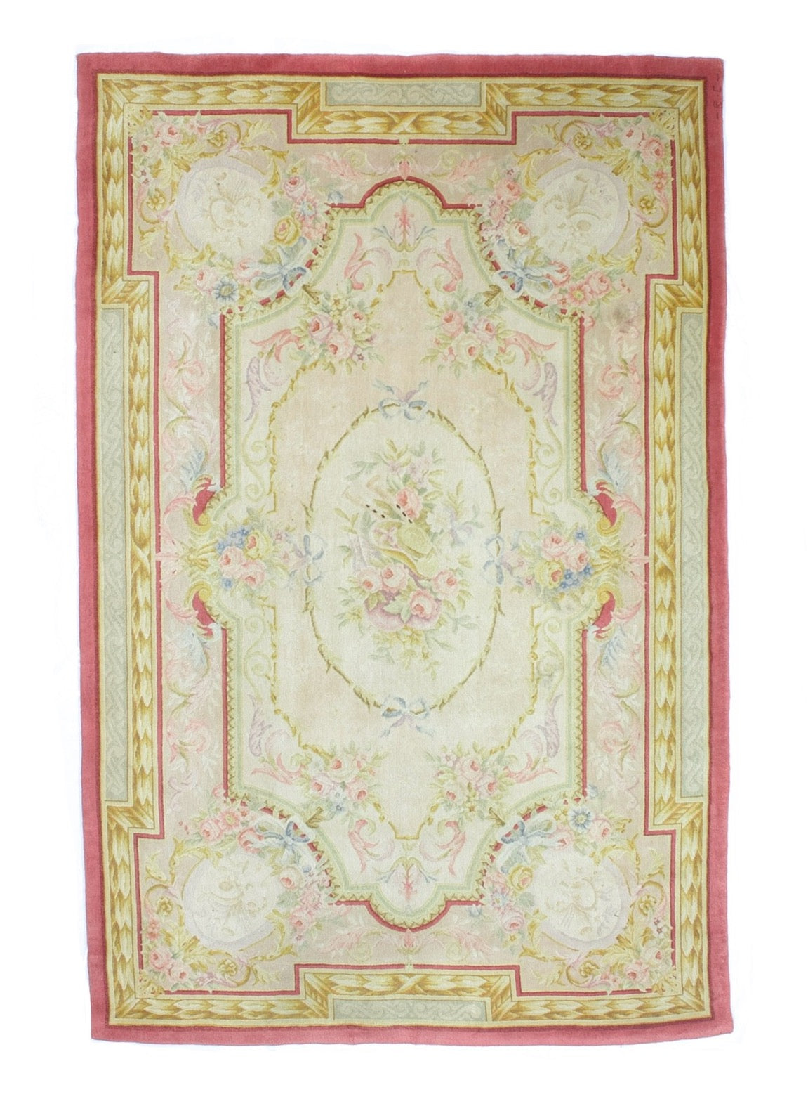 Fine Vintage French Savonnerie Rug 5'10" x 9' 0"