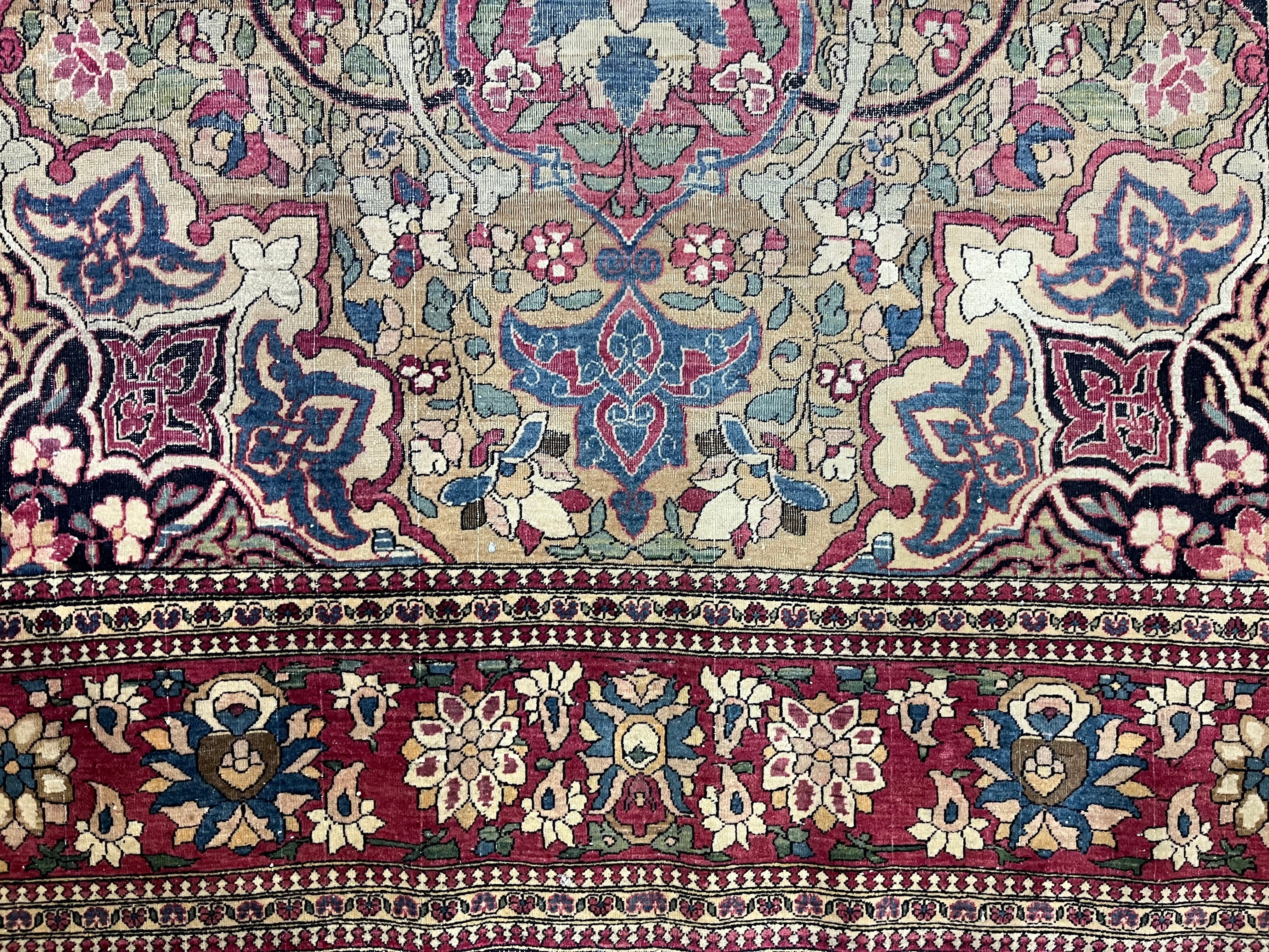 Fine Antique Persian Tehran Rug 4'6" x 6' 10"