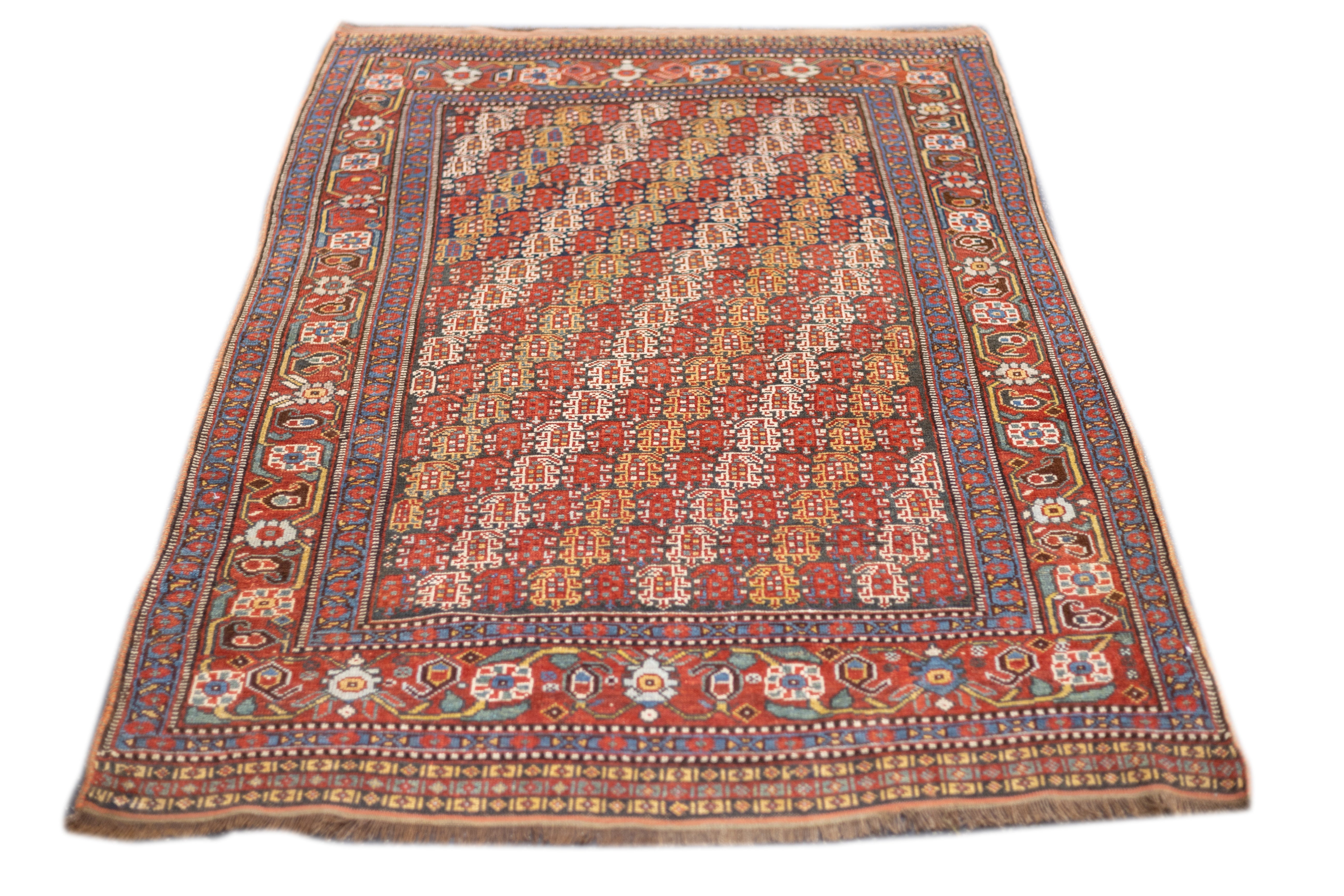 Antique Khamseh Rug 4'3'' x 6'4''