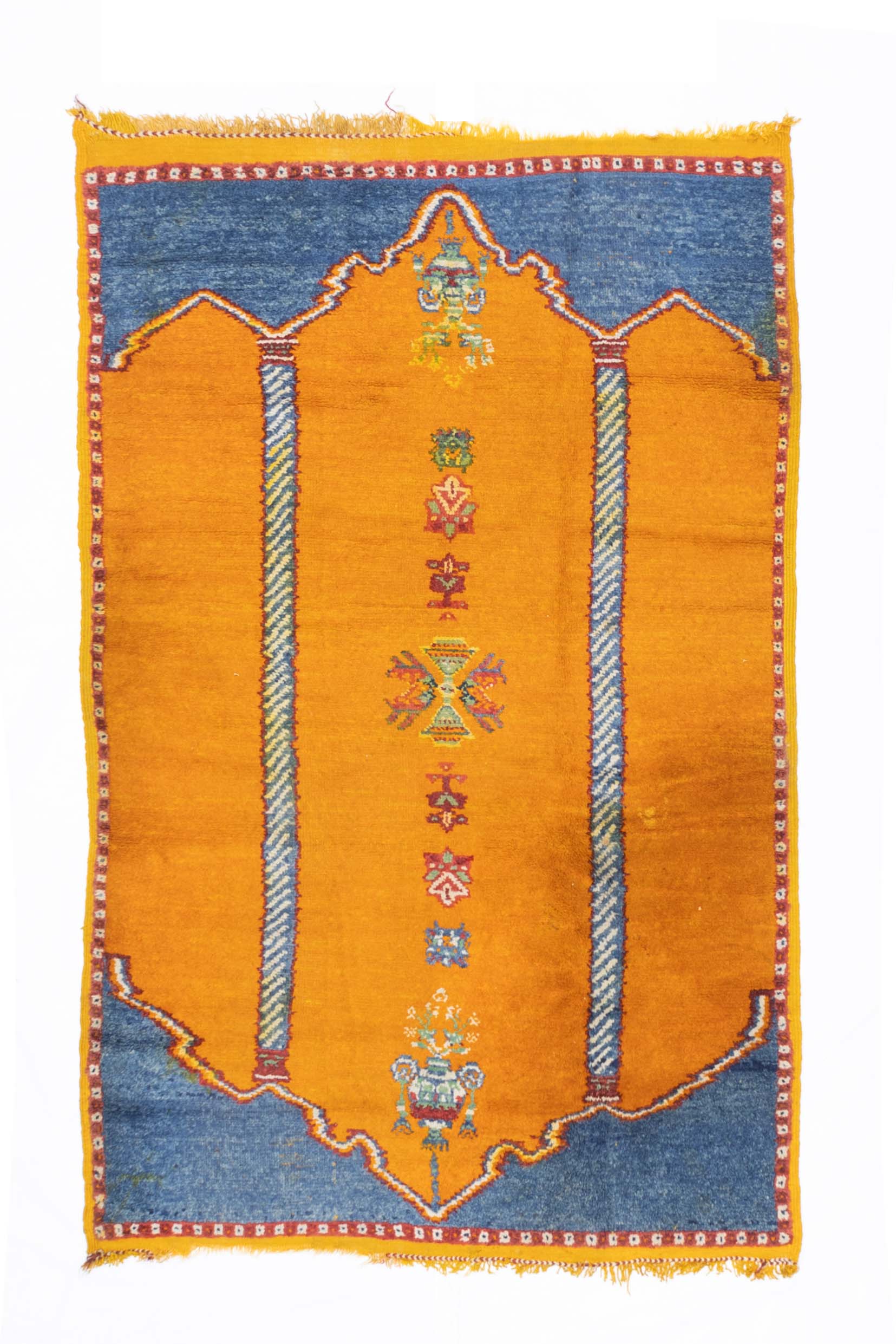 Vintage Moroccan Rug 4'2" x 6' 6"