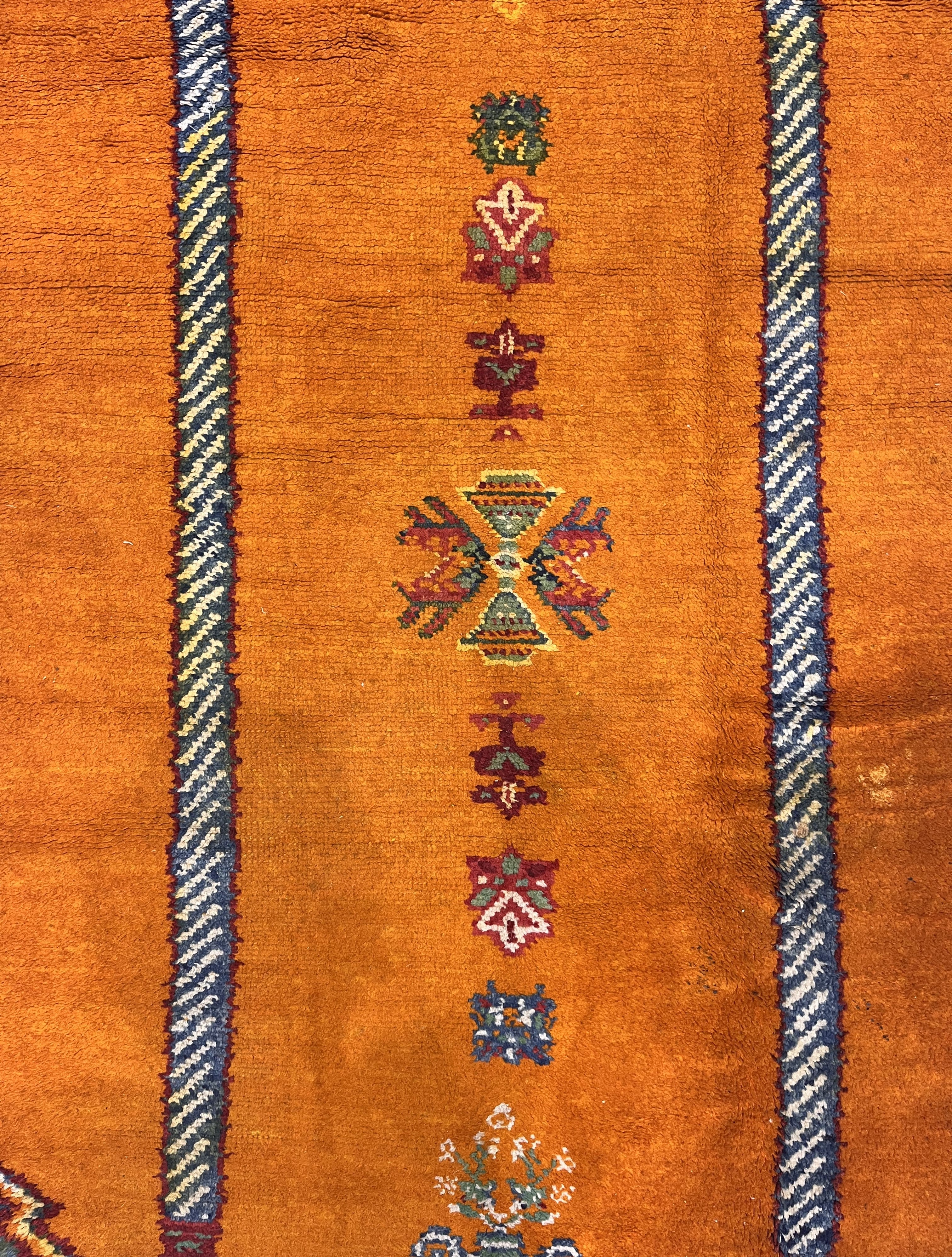 Vintage Moroccan Rug 4'2" x 6' 6"