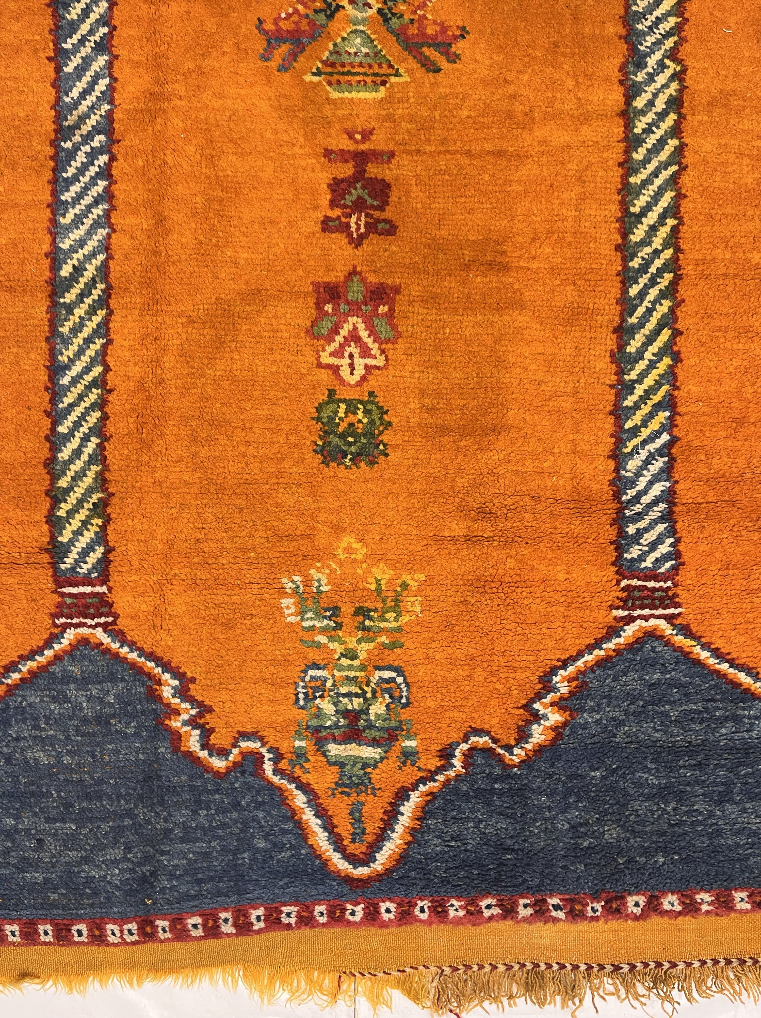 Vintage Moroccan Rug 4'2" x 6' 6"