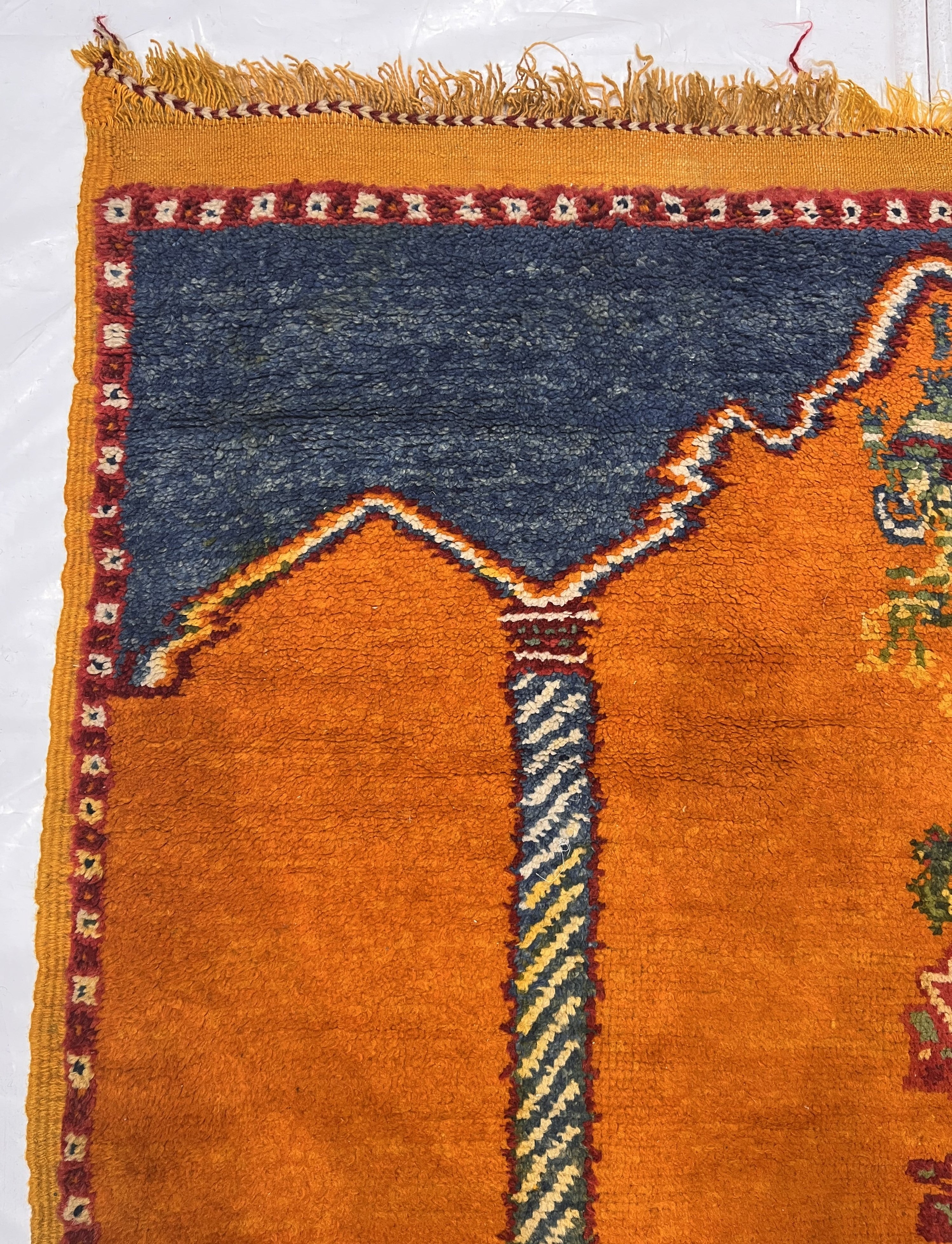 Vintage Moroccan Rug 4'2" x 6' 6"
