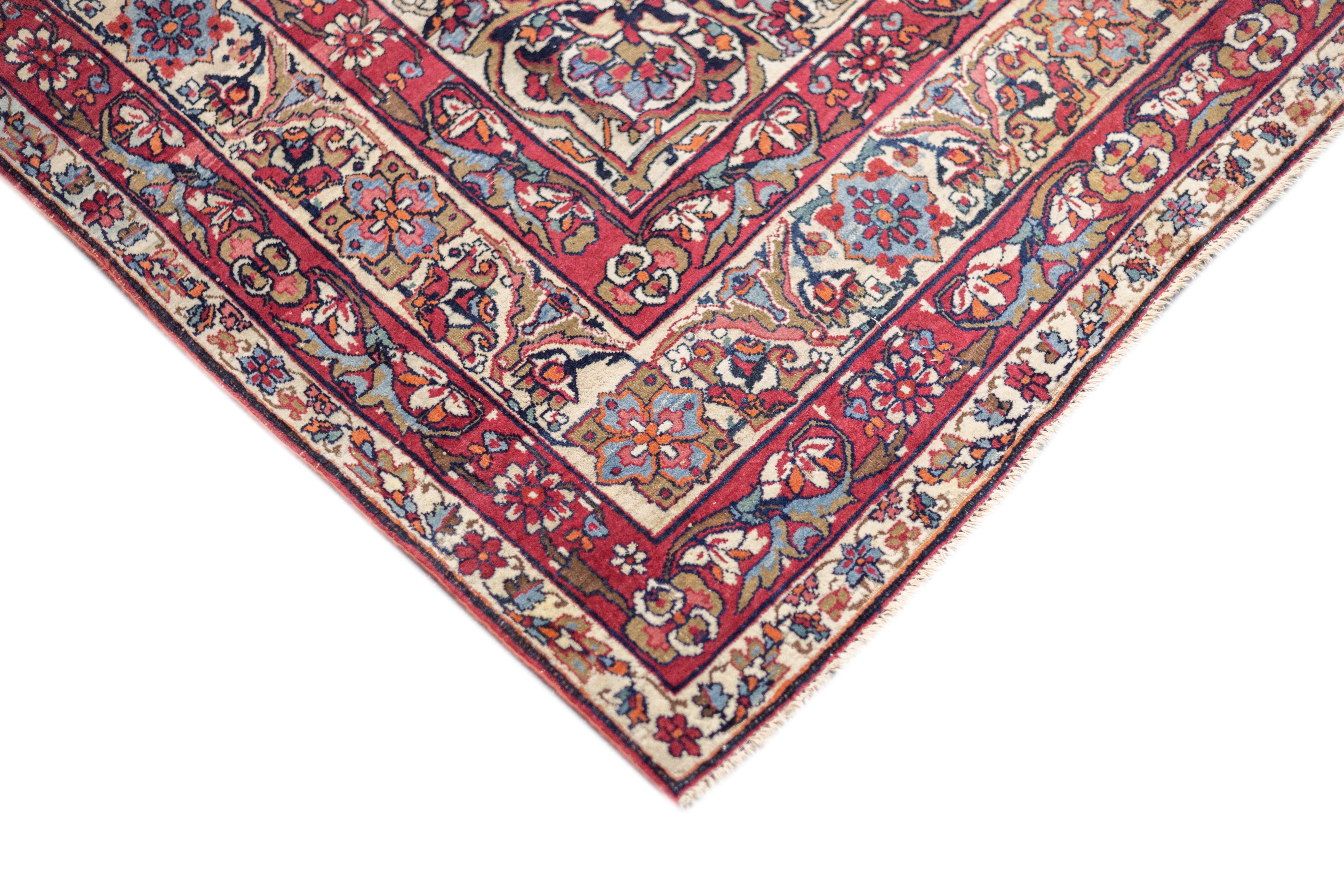 Antique Lavar Kerman Rug 4'6'' x 7'7''