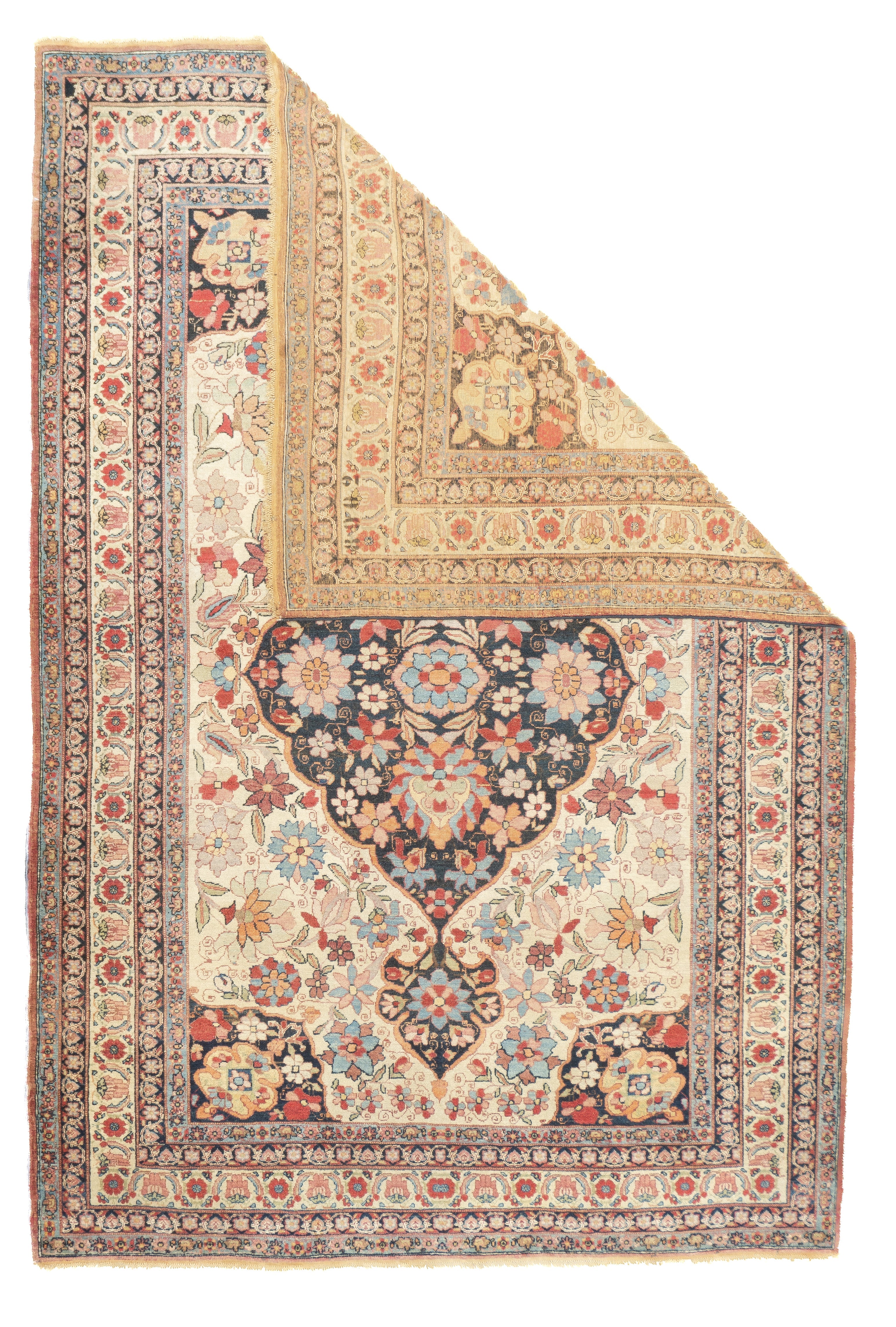 Antique Lavar Kerman Rug 4'2'' x 6'2''