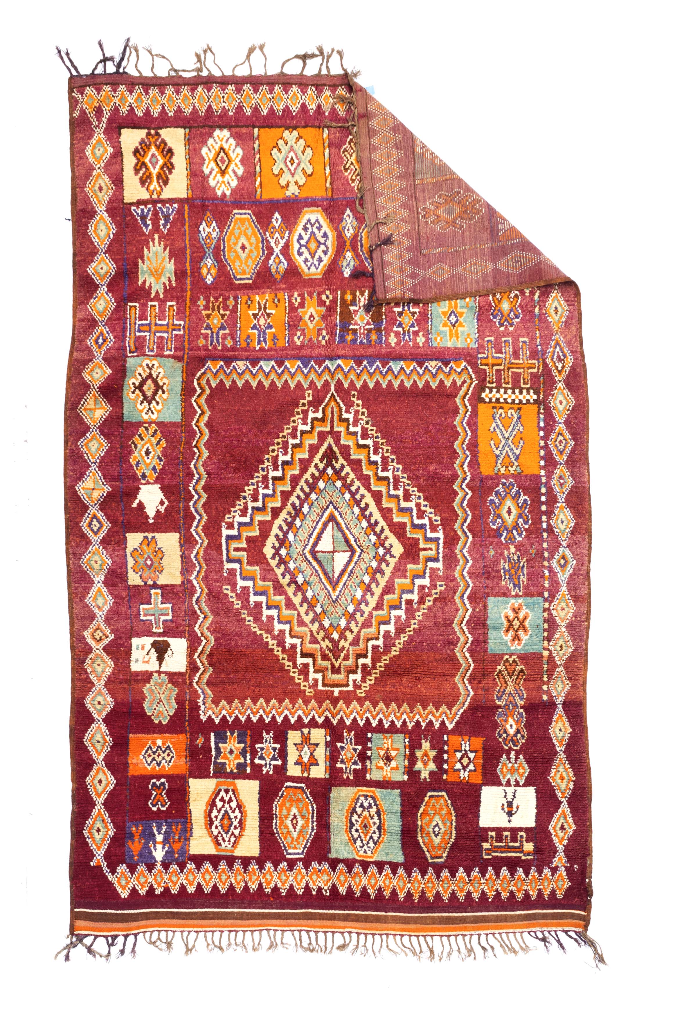Vintage Moroccan Rug 5' 8" x 9' 9"