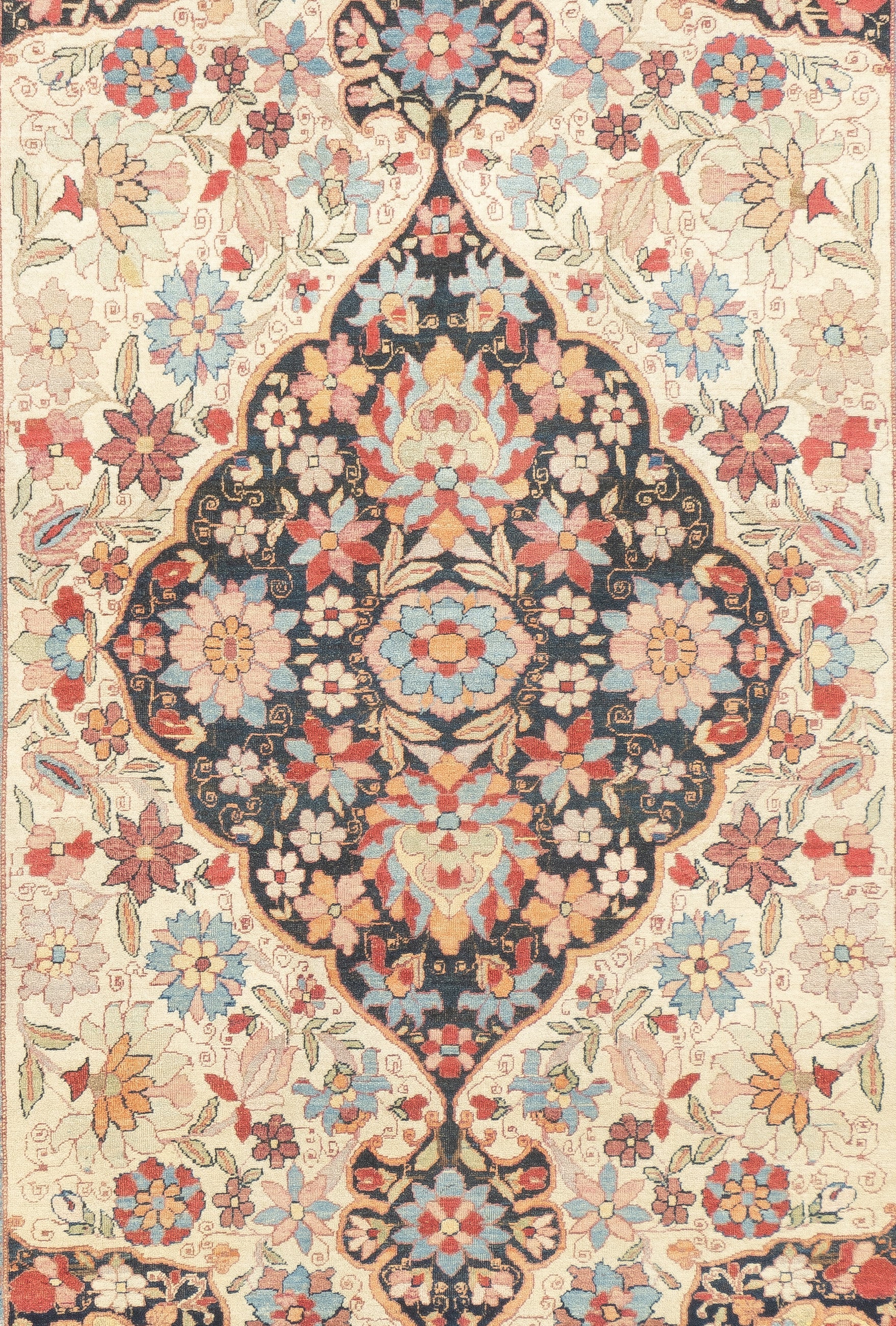 Antique Lavar Kerman Rug 4'2'' x 6'2''
