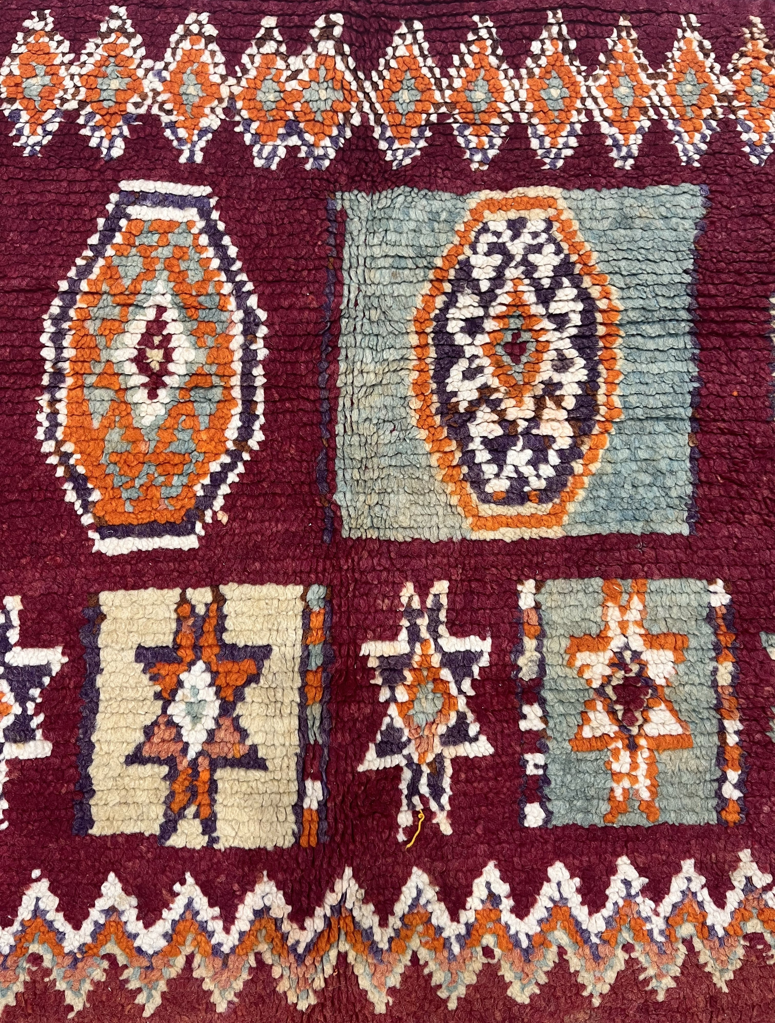 Vintage Moroccan Rug 5' 8" x 9' 9"
