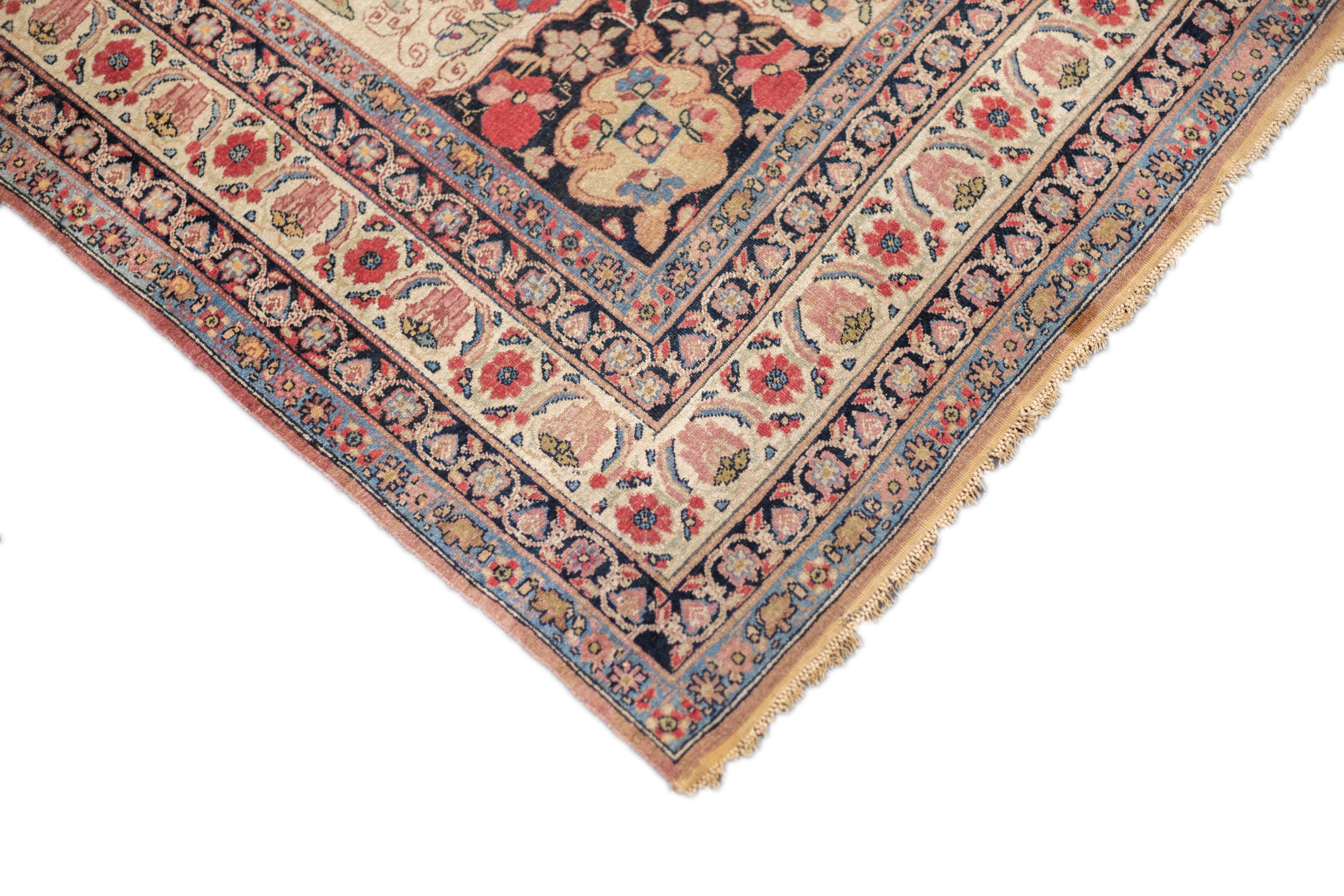 Antique Lavar Kerman Rug 4'2'' x 6'2''