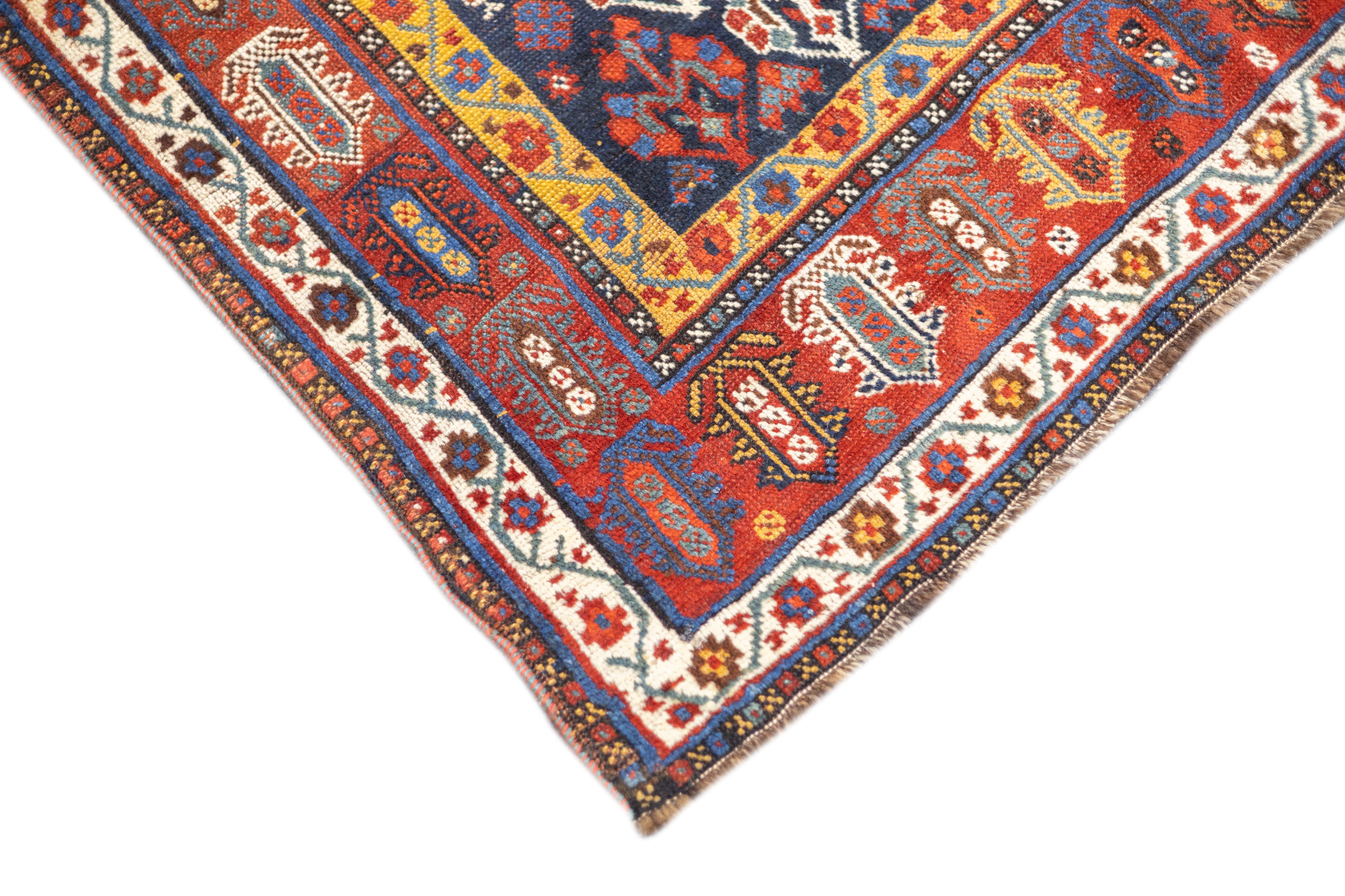 Antique Persian Khamseh Rug 5'3'' x 9'6''