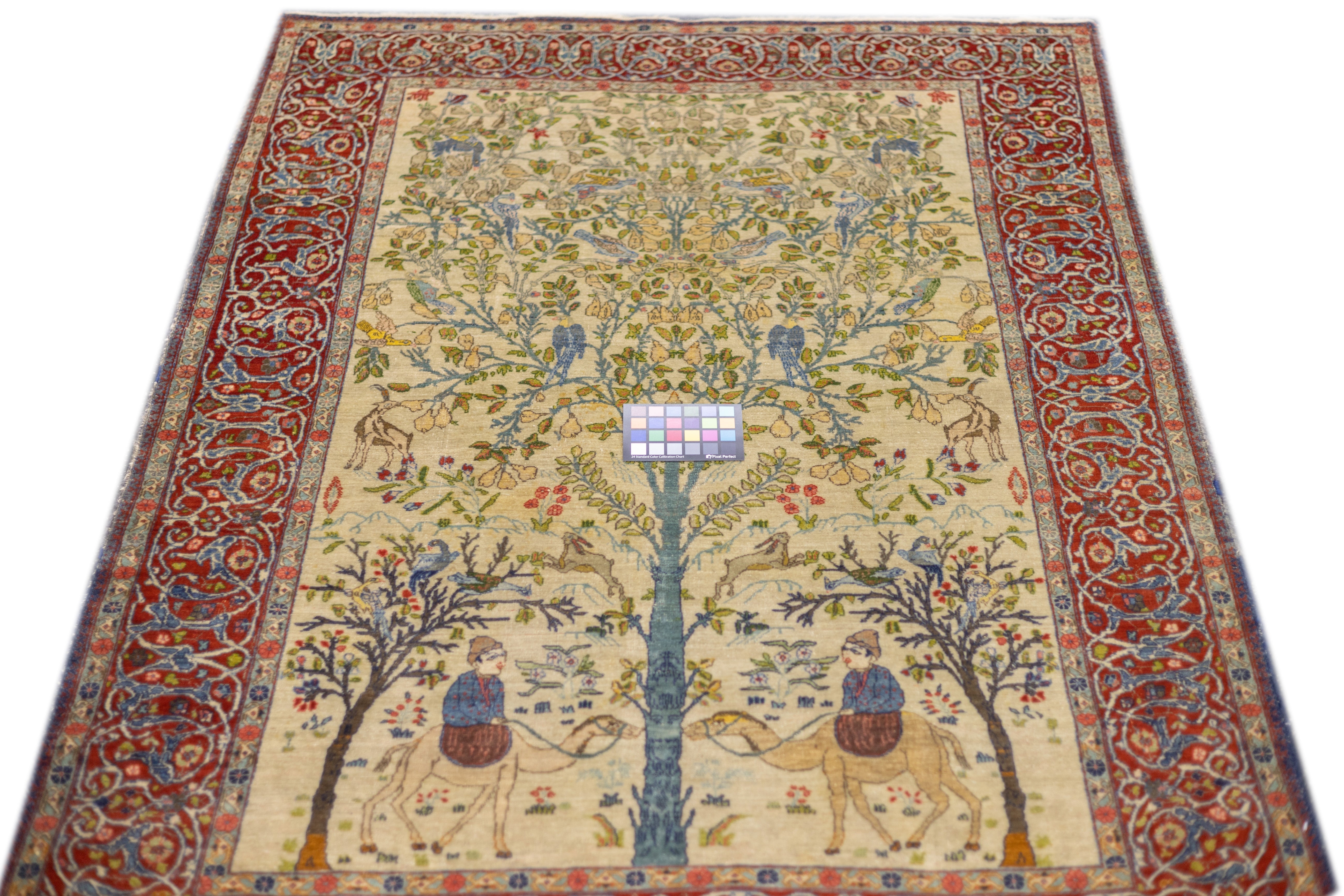 Antique Kashan Rug 4'6'' x 6'0"