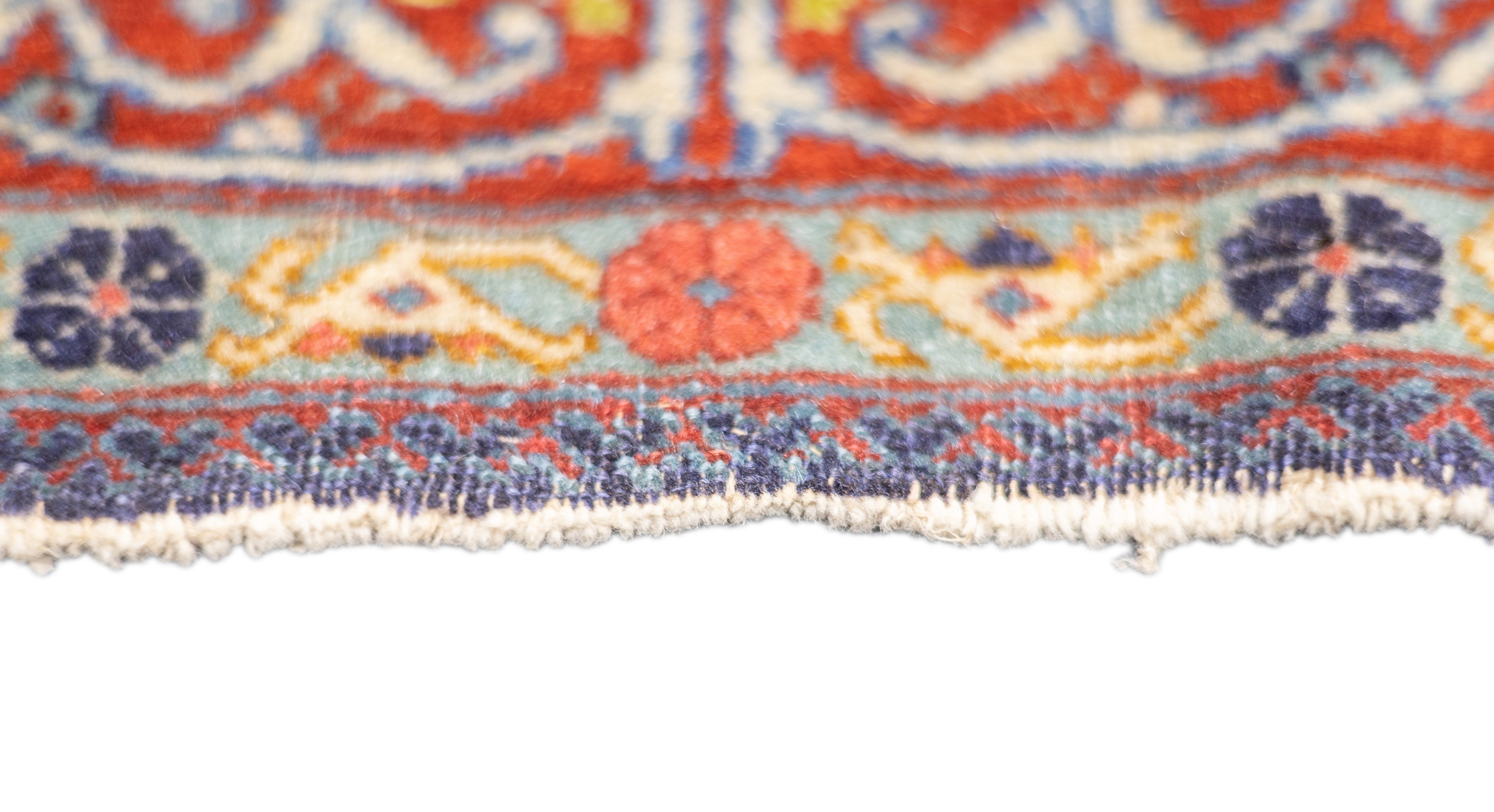 Antique Kashan Rug 4'6'' x 6'0"