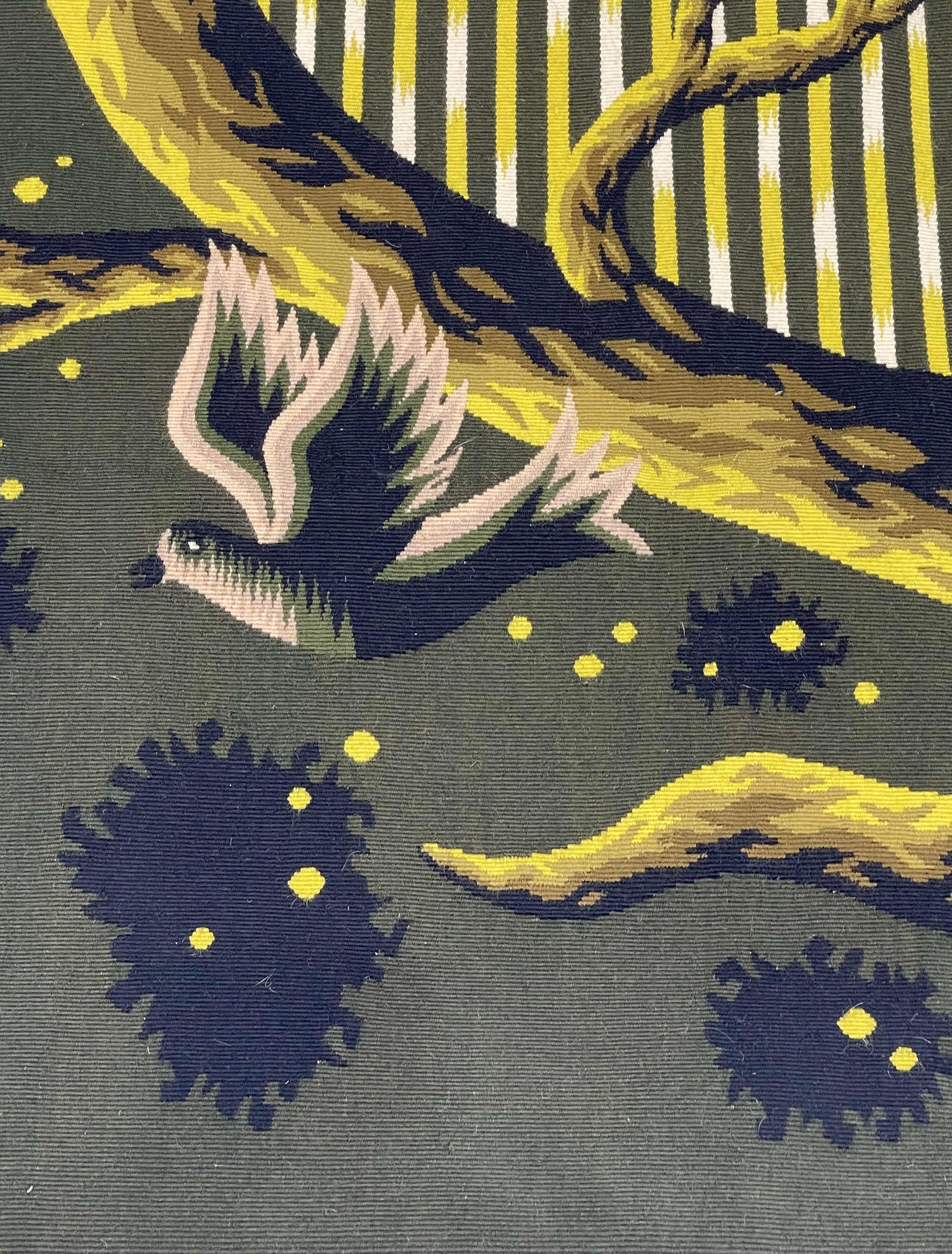 Fine Mid Century Tapestry Signed by Jean Picart Le Doux 3' 10" x 5' 2"