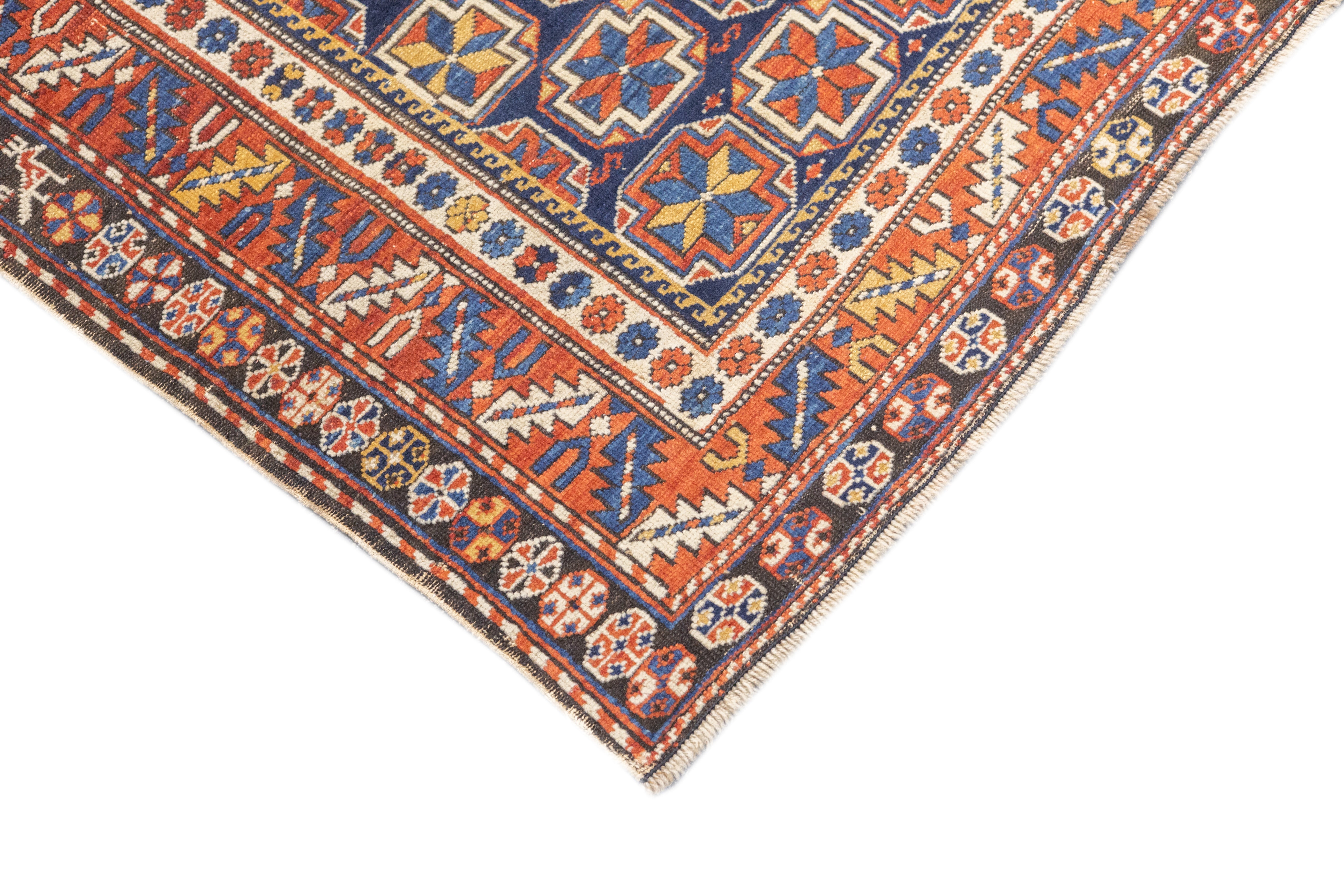 Antique Caucasian Shirvan Rug 3'8'' x 5'8''