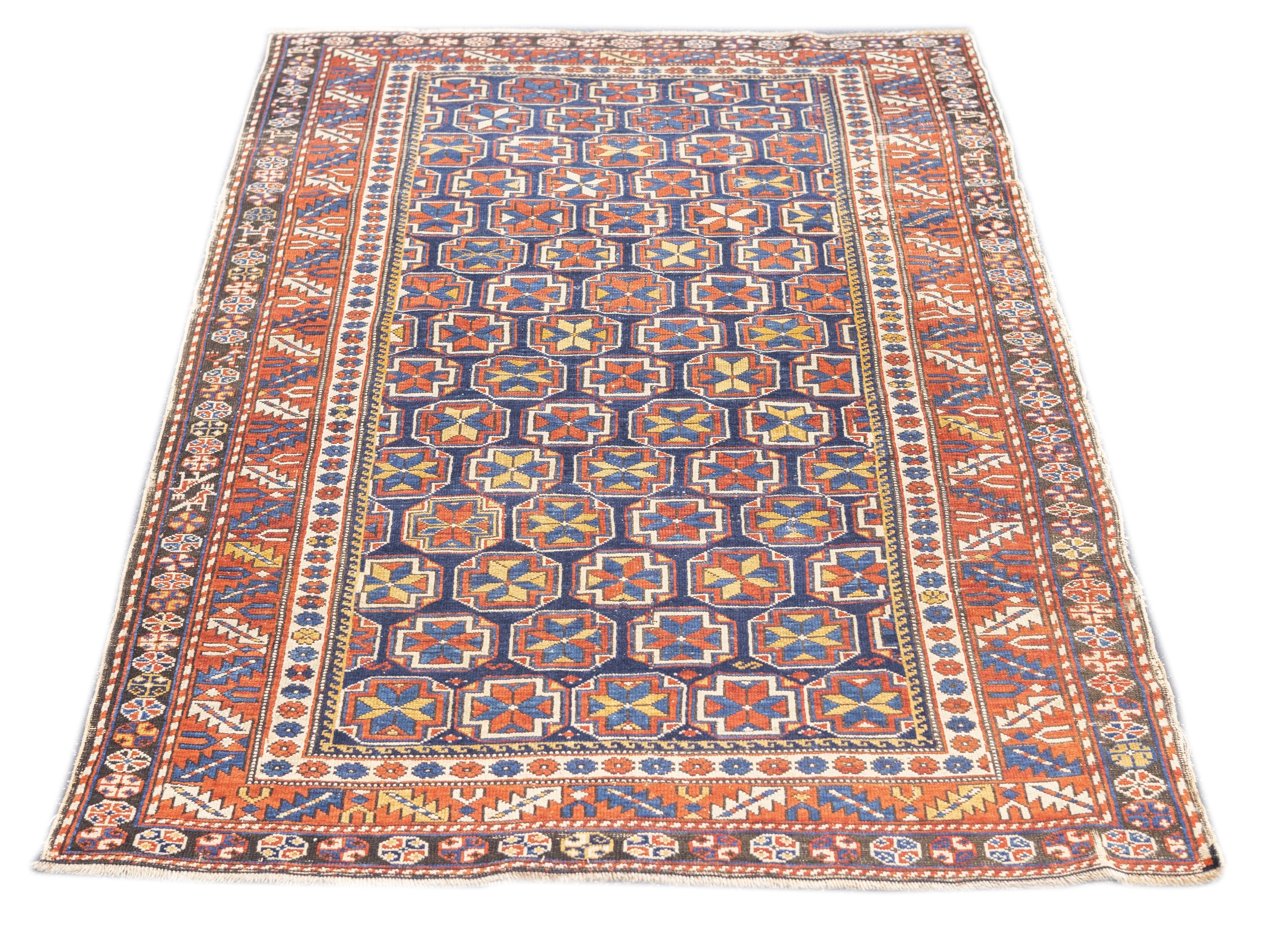 Antique Caucasian Shirvan Rug 3'8'' x 5'8''