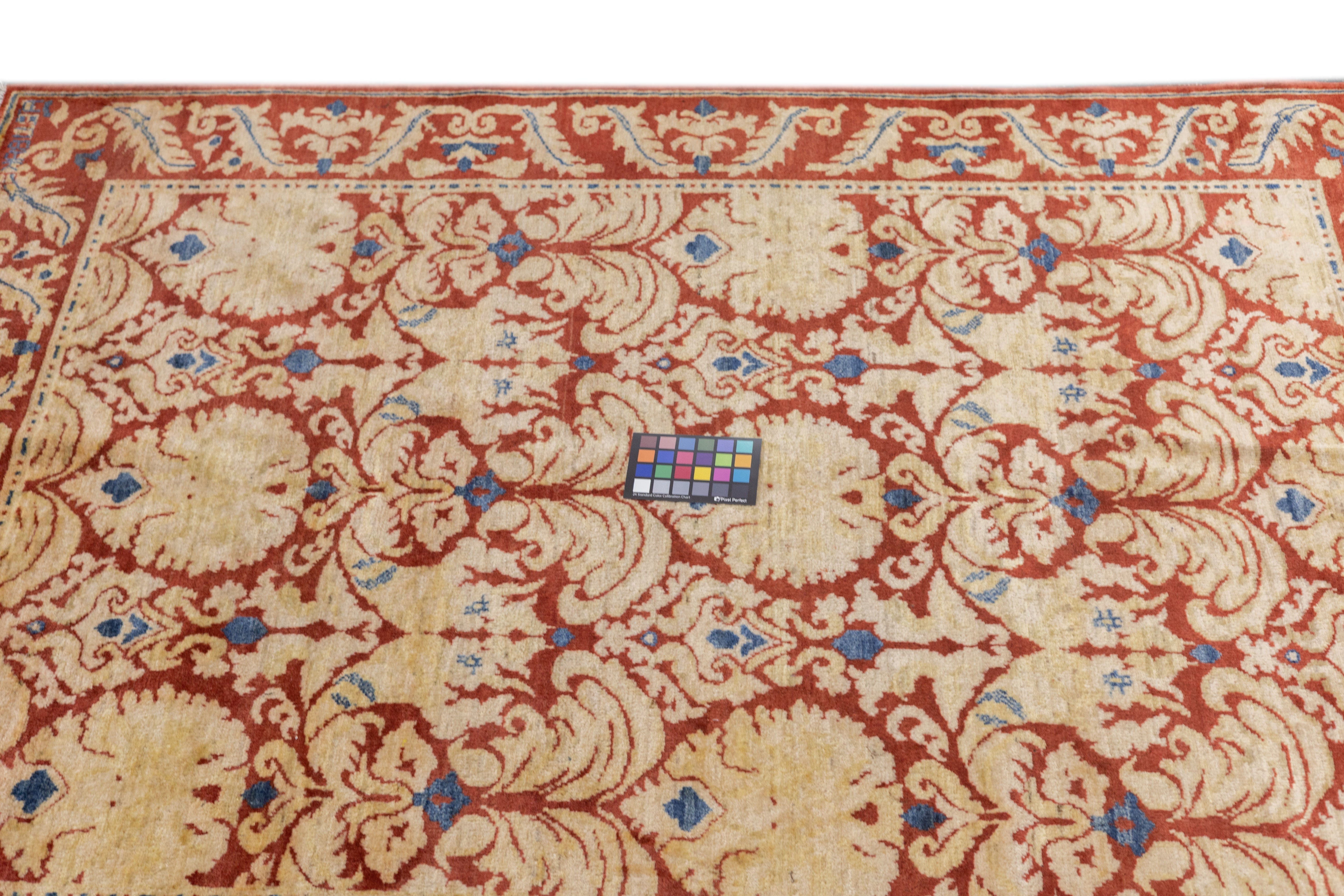 Fine Vintage Art & Craft Design Wool Rug 4'11'' x 6'6''