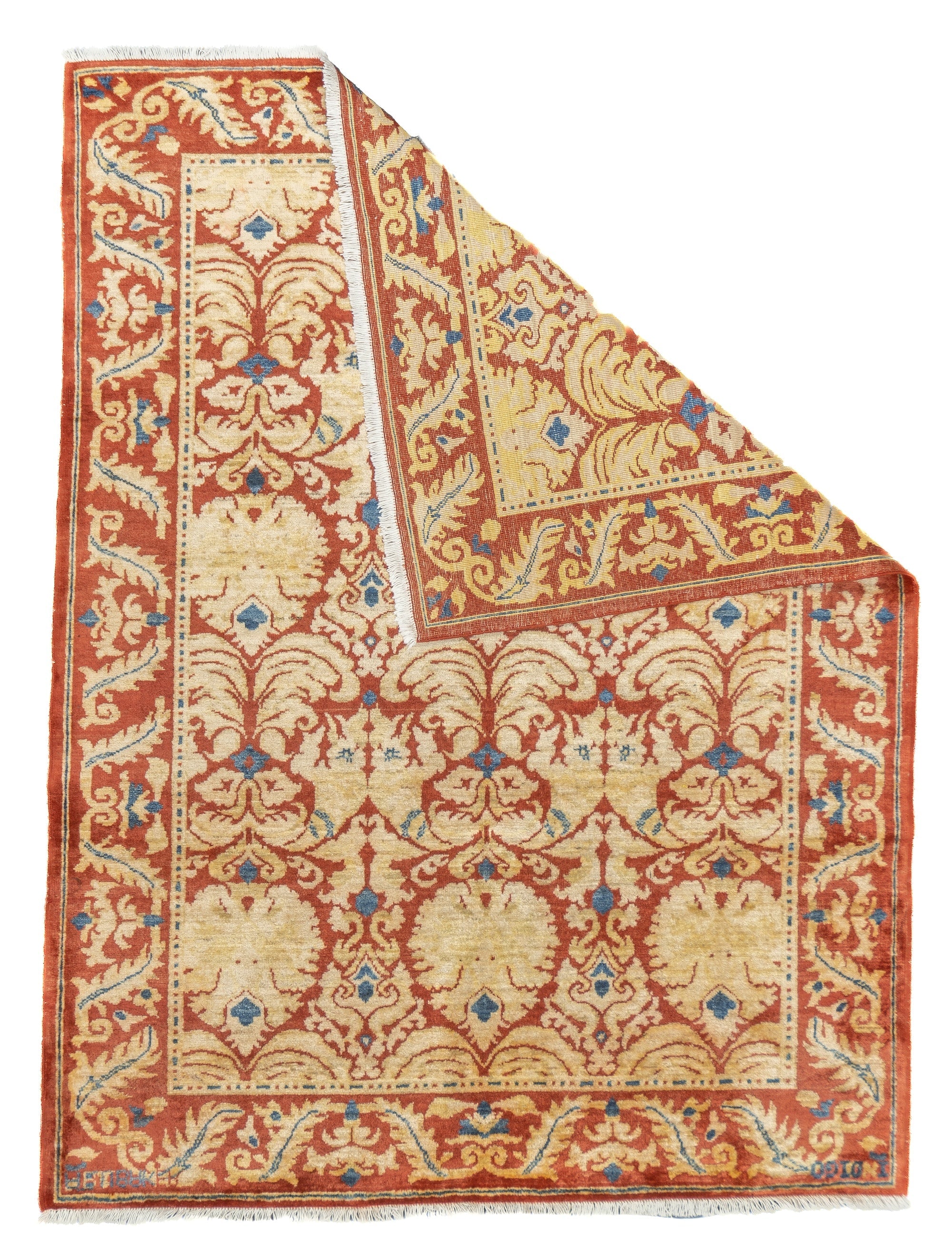 Fine Vintage Art & Craft Design Wool Rug 4'11'' x 6'6''